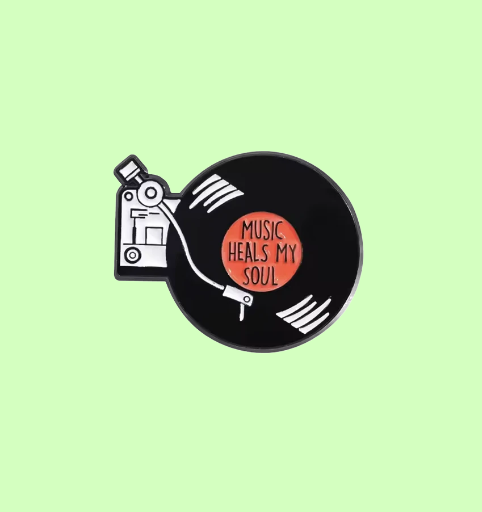 Metalinis pin ženklelis "Music"