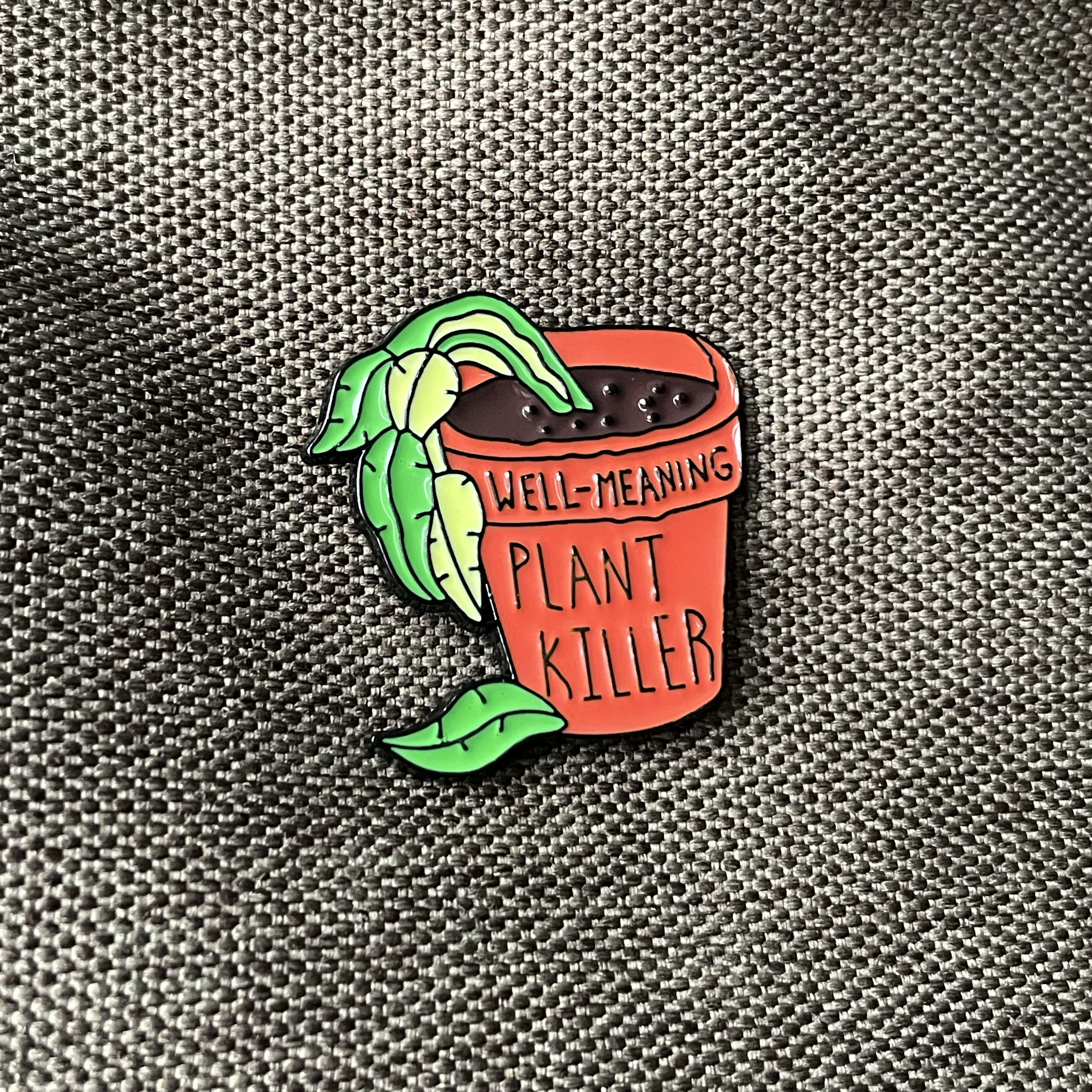 Metalinis pin ženklelis "Plant killer"