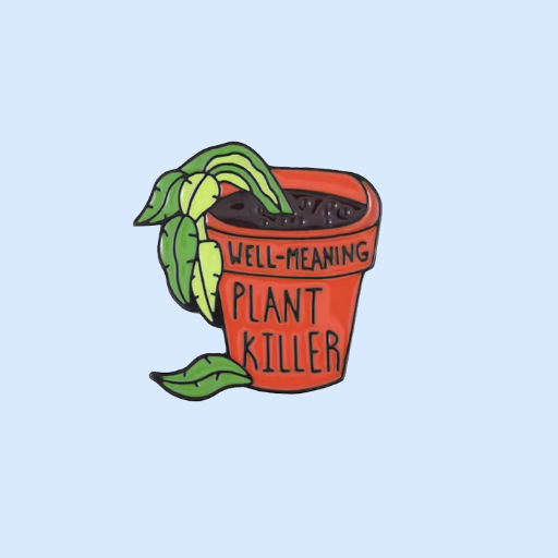 Metalinis pin ženklelis "Plant killer"