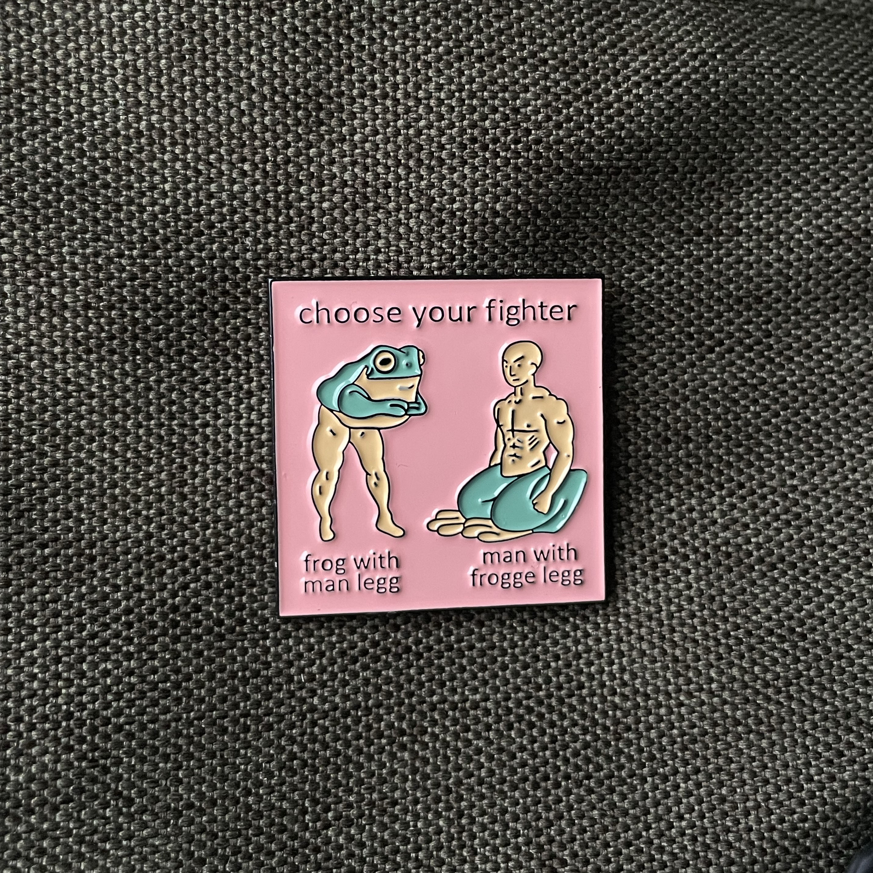 Metalinis pin ženklelis "Choose your fighter"