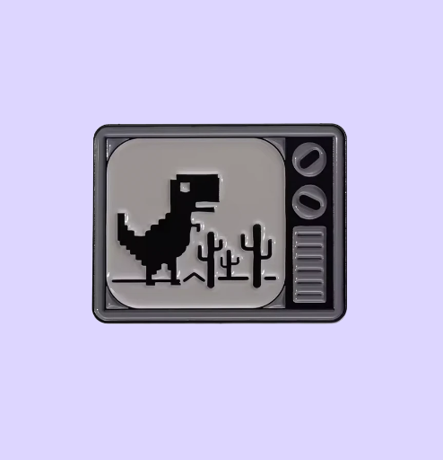 Metalinis pin ženklelis "T-rex"