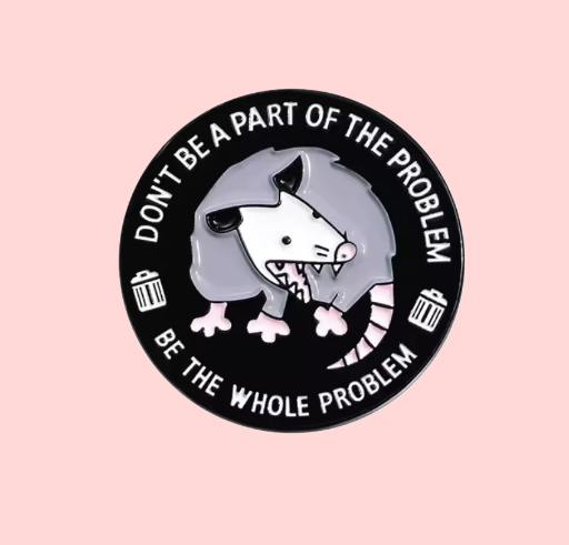 Metalinis pin ženklelis "Problem".