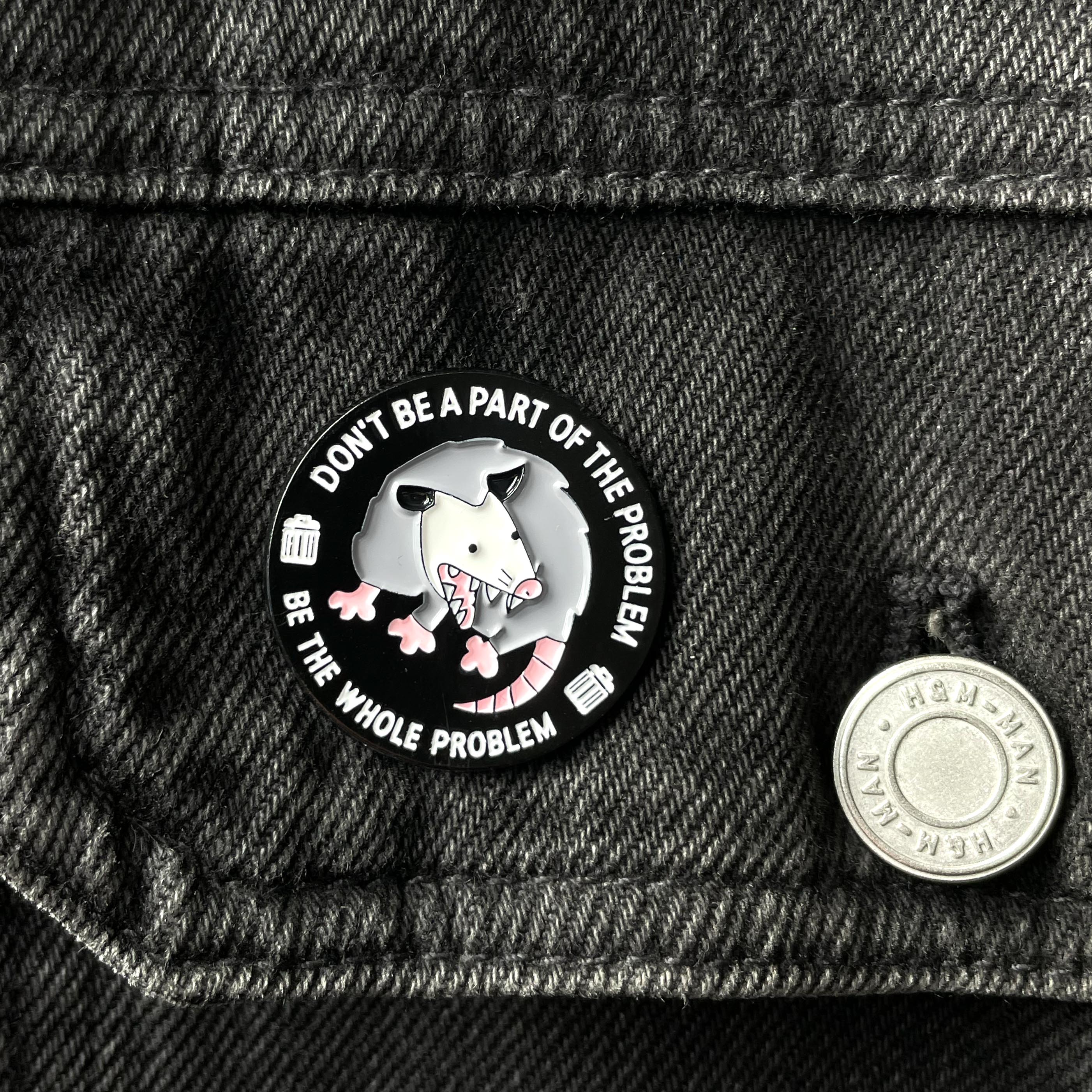 Metalinis pin ženklelis "Problem".