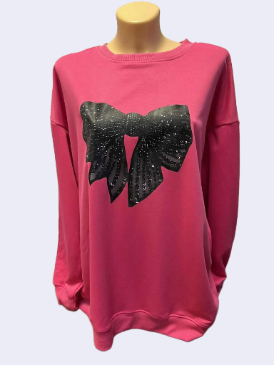 Džemperis su juodu kaspinu