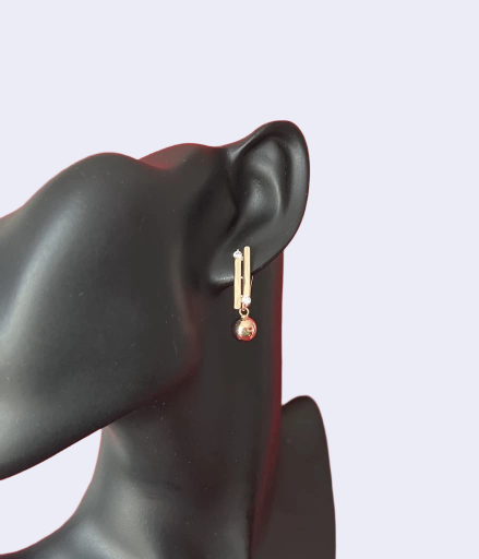 Medicininio metalo auskarai