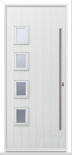 4 Square Cottage Composite Door with Longbar Handle