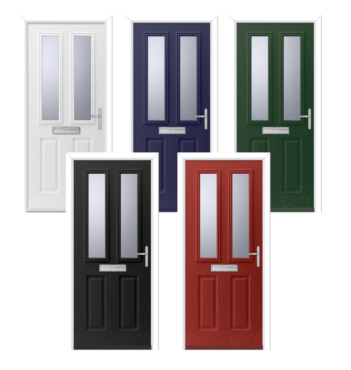 2 Panel 2 Square Composite Door