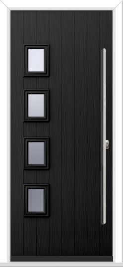 4 Square Cottage Composite Door with Longbar Handle
