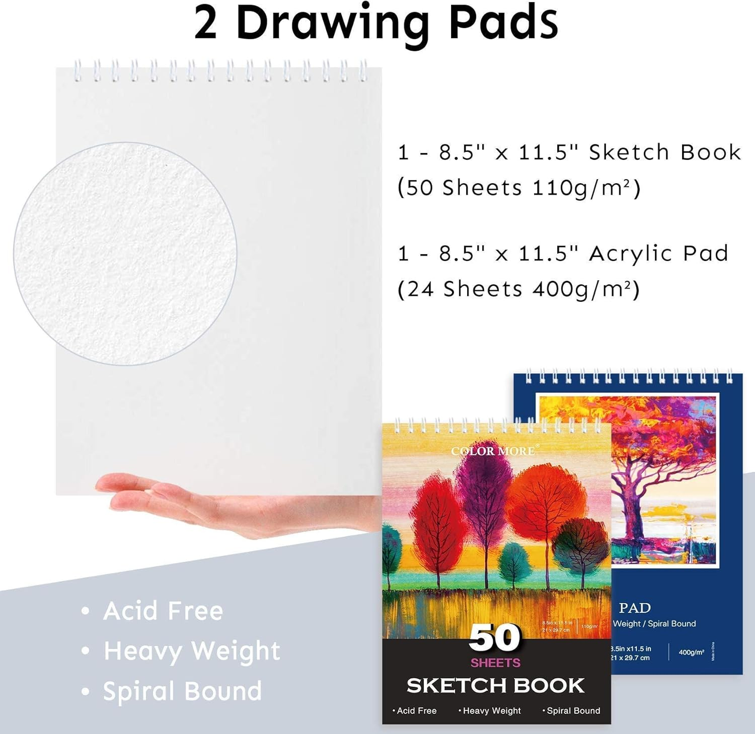 85 PIECE DELUXE WOODEN ART SUPPLIES, ART KIT WITH EASEL AND ACRYLIC PAD, ART SET FOR TEENS, ADULTS AND ARTIST BEGINNERS, CREATIVE GIFT BOX WITH WOODEN CASE, SKETCHING PENCILS, ARTIST BRUSHES