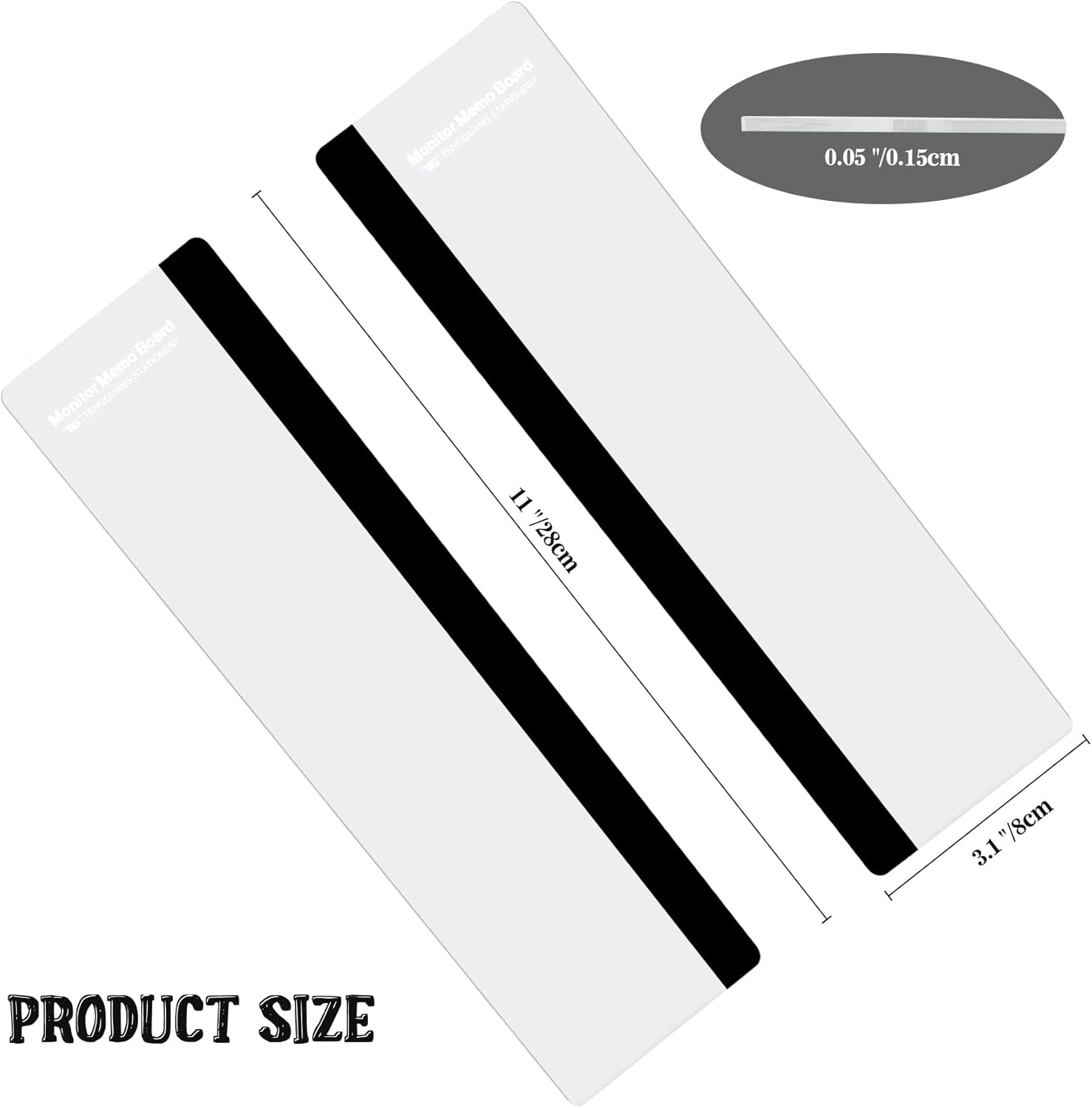 MDOZQ OFFICE DESK ACCESSORIES 2PCS MONITOR MEMO BOARD COMPUTER MESSAGE BOARD OFFICE SUPPLIES FOR WOMEN MEN COMPUTER STICKY NOTE HOLDER HOME OFFICE ACCESSORIES DESKTOP MESSAGE OFFICE DECOR
