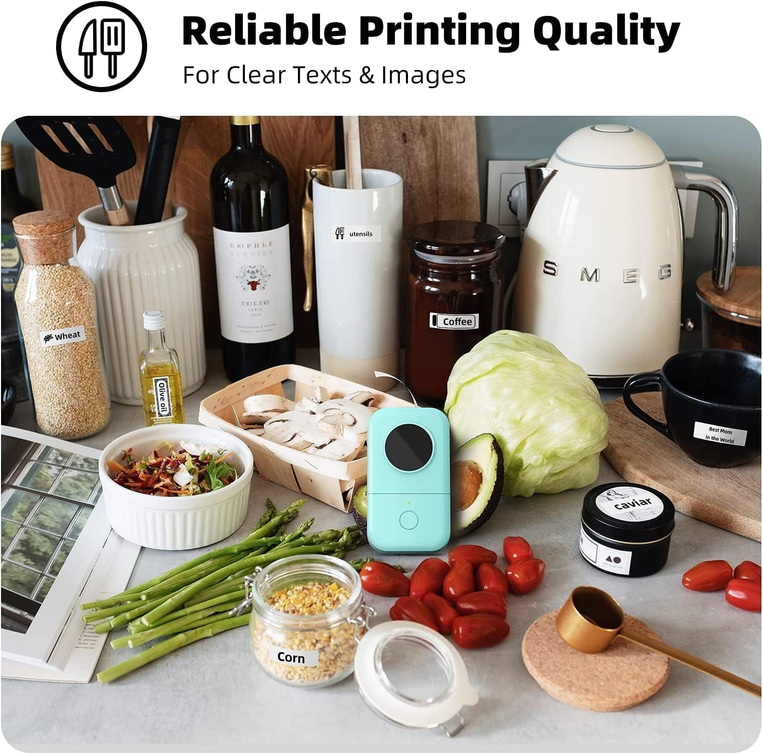 PHOMEMO D30 LABEL MAKER MACHINE, PORTABLE BLUETOOTH MINI LABEL PRINTER, SMART PHONE HANDHELD THERMAL STICKER SMALL LABELER MULTIPLE TEMPLATES FONT ICON INKLESS FOR HOME OFFICE