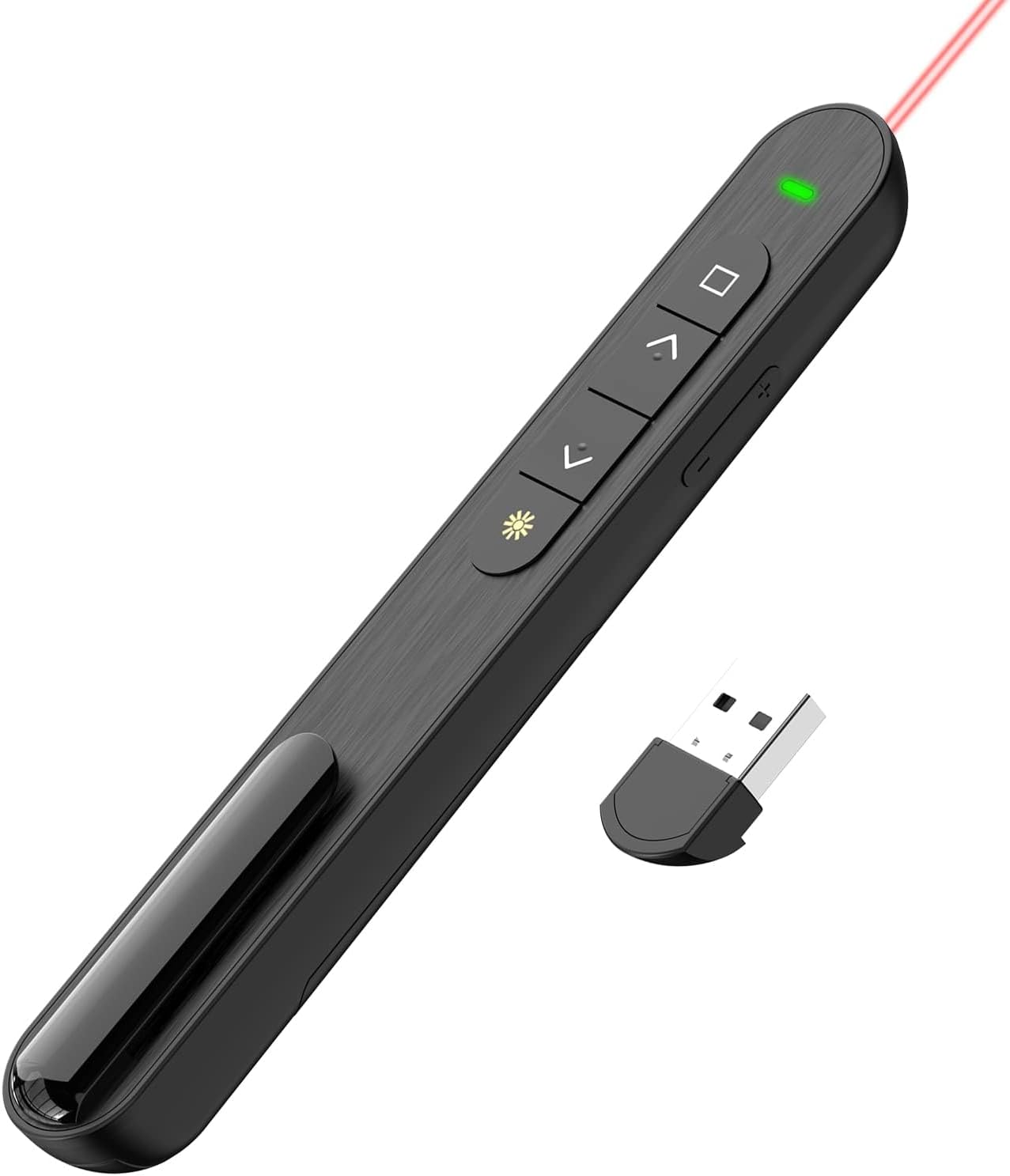 QUI PRESENTATION CLICKER, HYPERLINK VOLUME CONTROL WIRELESS PRESENTER, PPT POWERPOINT CLICKER, RF 2.4GHZ USB PRESENTATION REMOTE CONTROL POWERPOINT PRESENTATION CLICKER FOR KEYNOTE/PPT/MAC/PC