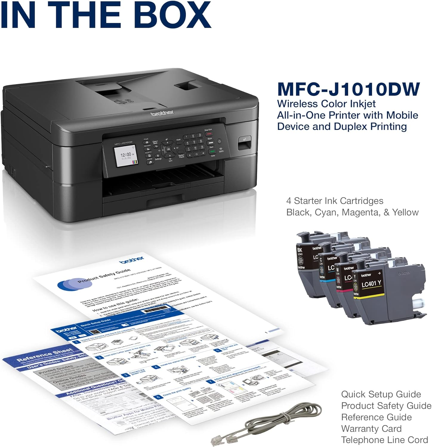 BROTHER MFC-J1010DW WIRELESS COLOR INKJET ALL-IN-ONE PRINTER WITH MOBILE DEVICE AND DUPLEX PRINTING, REFRESH SUBSCRIPTION AND AMAZON DASH REPLENISHMENT READY VISIT THE BROTHER STORE