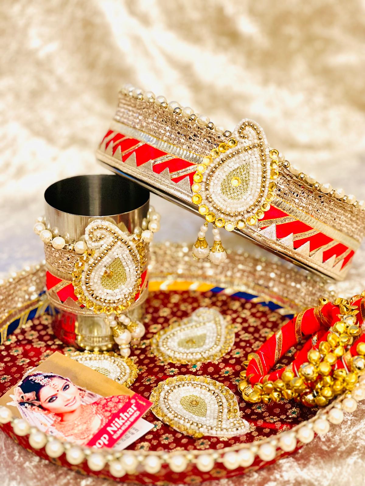 Karva Chauth Thali Set Red