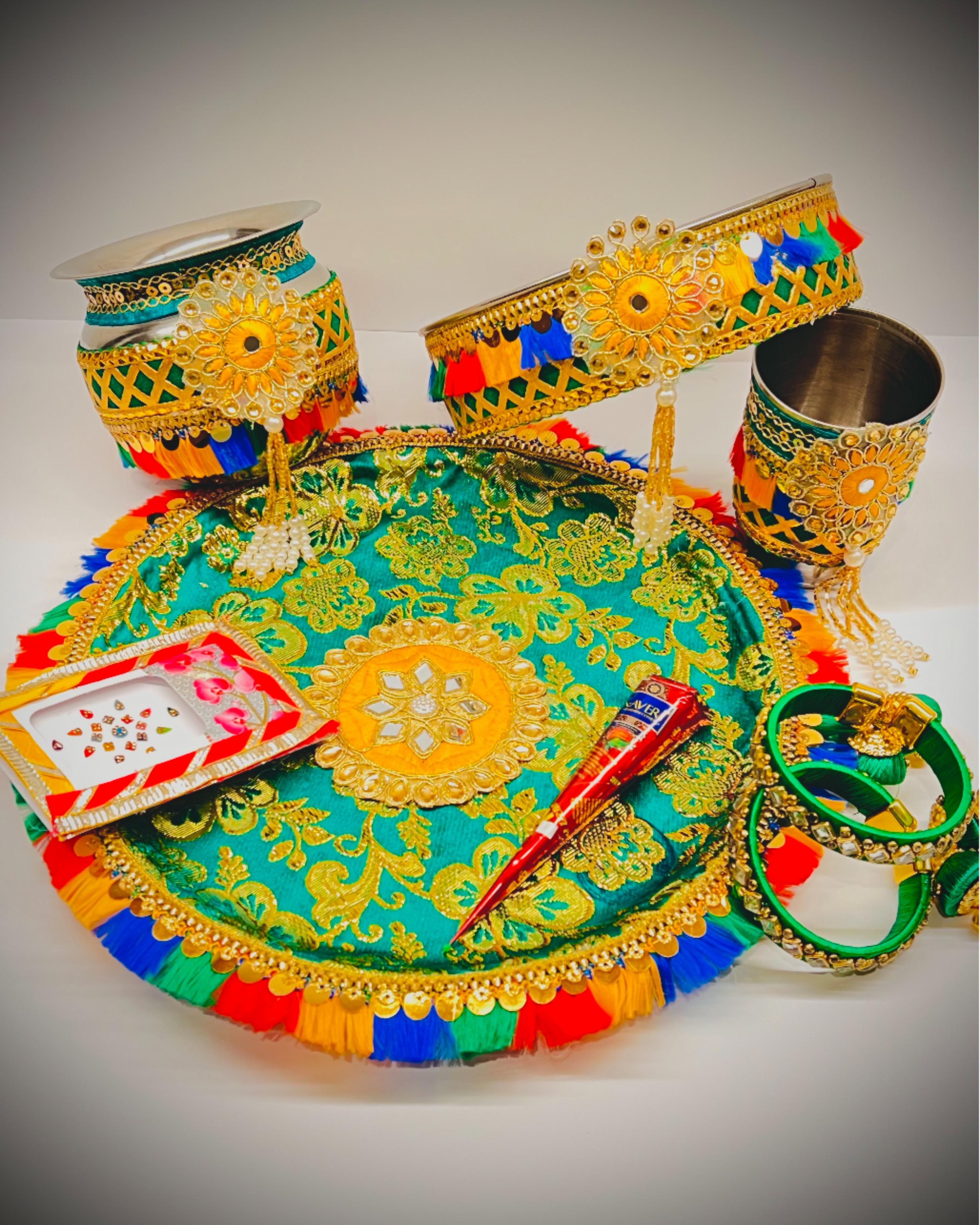 Haryali  Karvachauth Thali