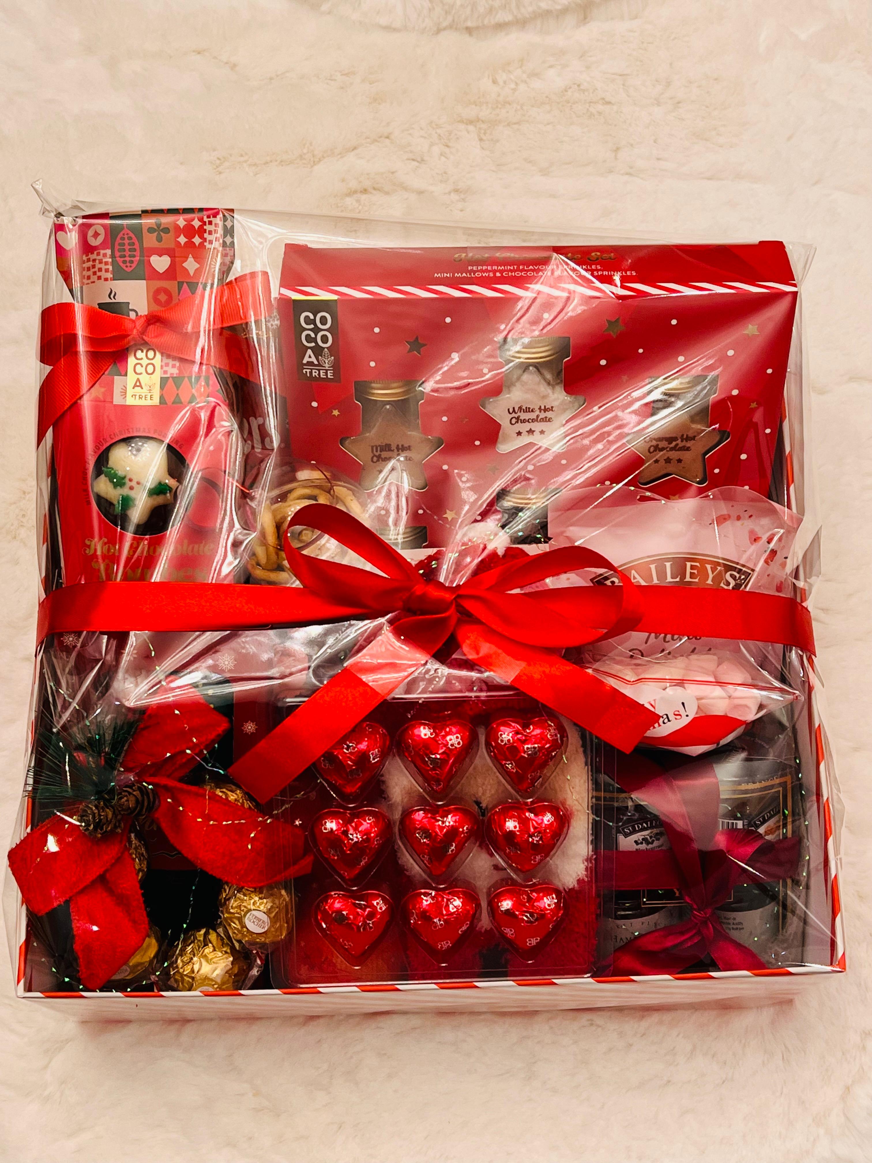 Red Christmas hamper