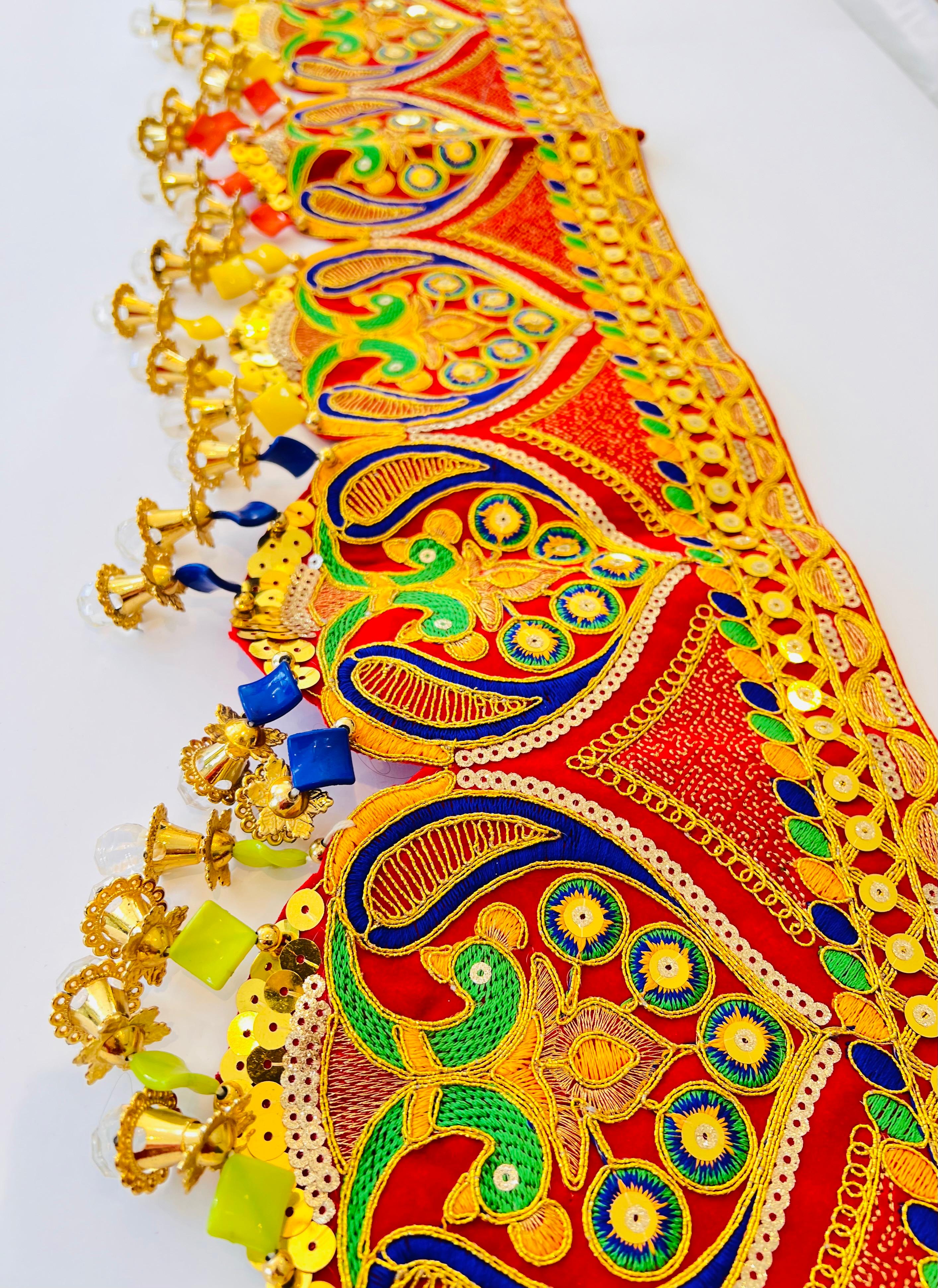 Embroidered Peacock Toran Bandhanwar