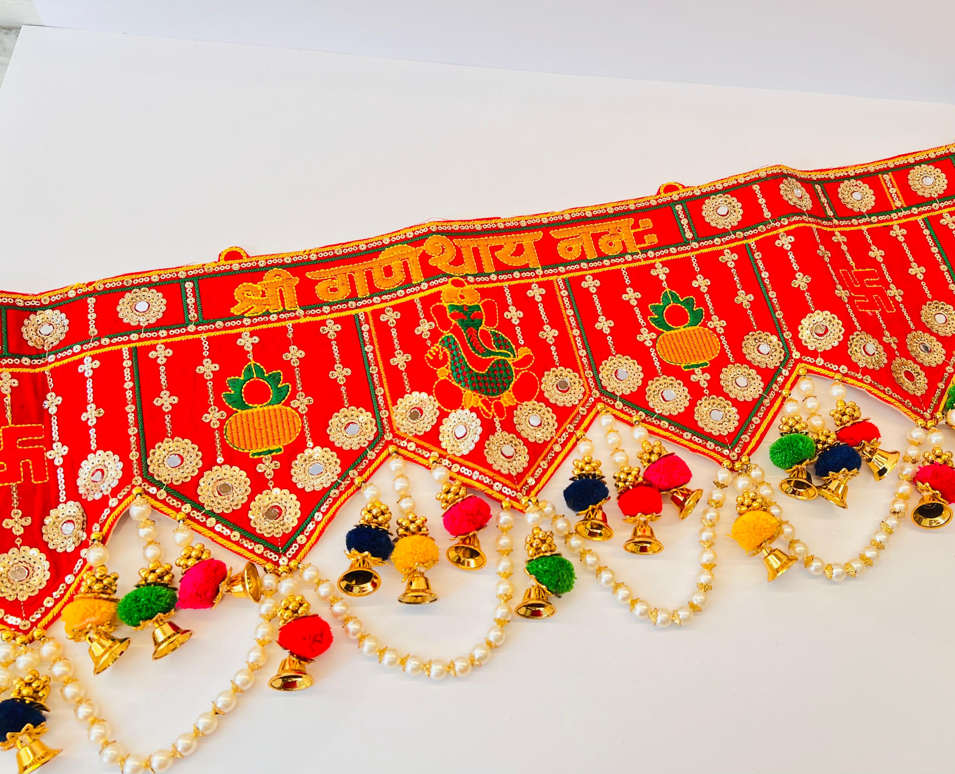 Embroidered Shubh Labh Toran Bandhanwar