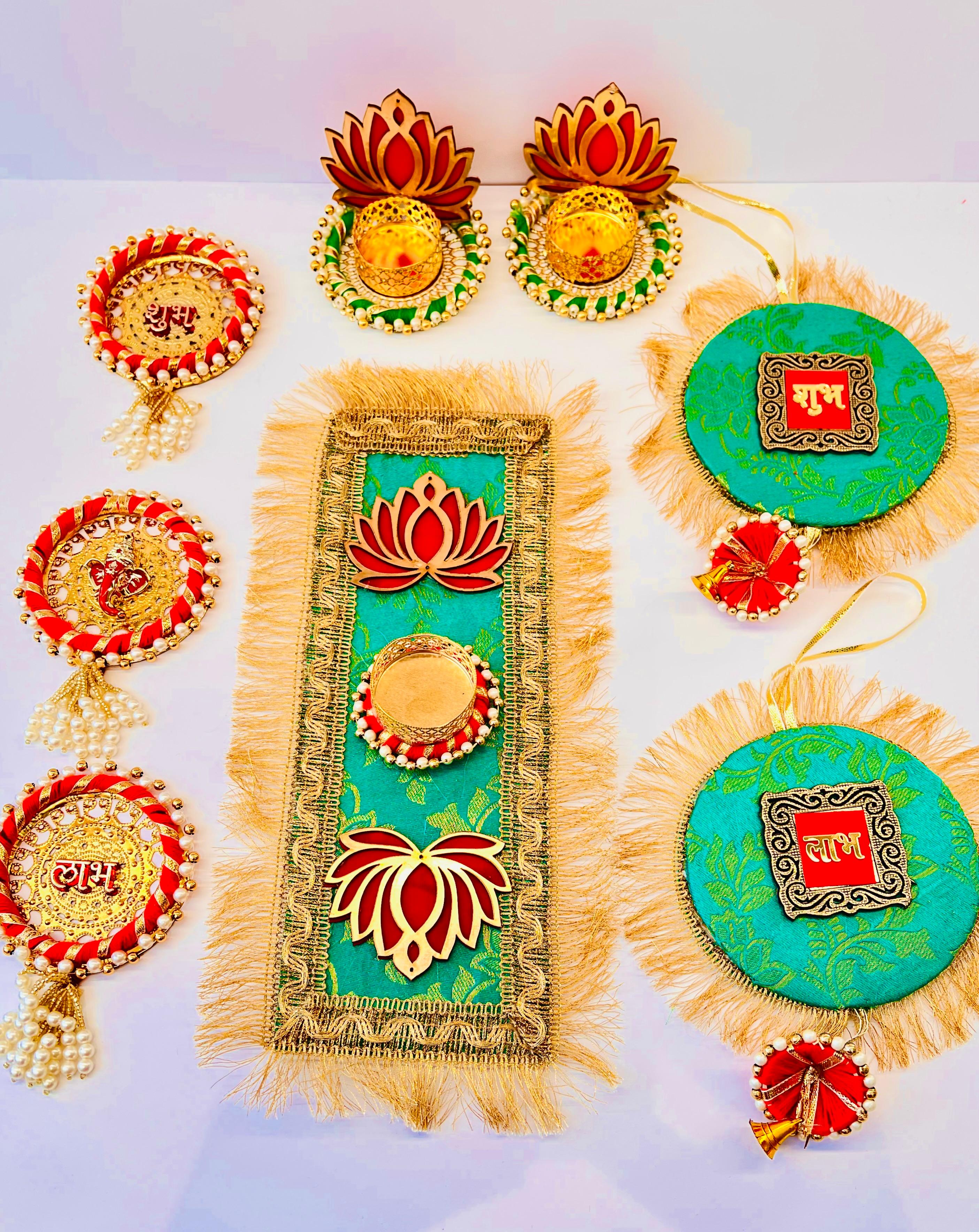 Festive Hamper Box - Green & Red