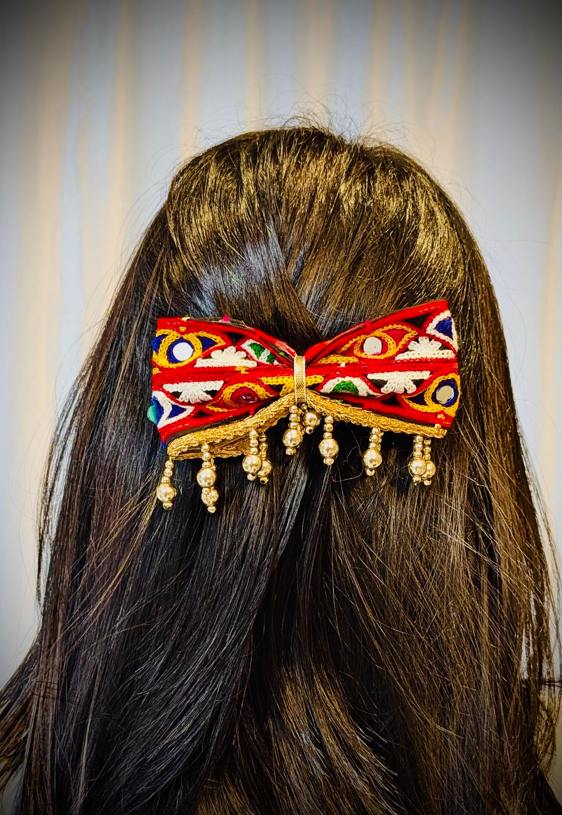 Garba Glam Hair Accessories Set of 3 - Black