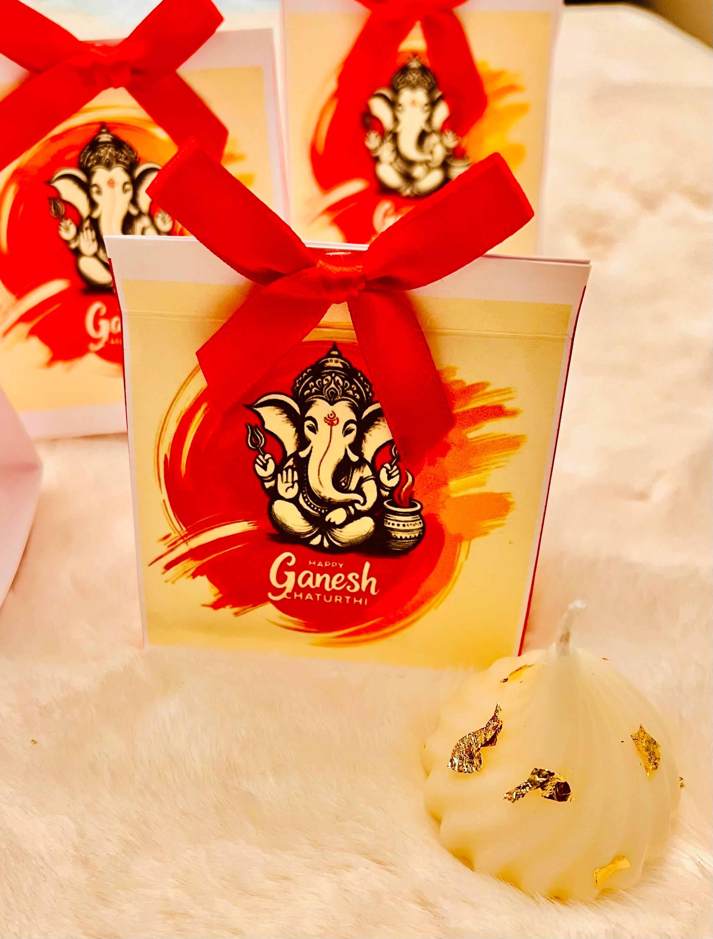 Ganpati Blessings Candle Set - Pack of 15