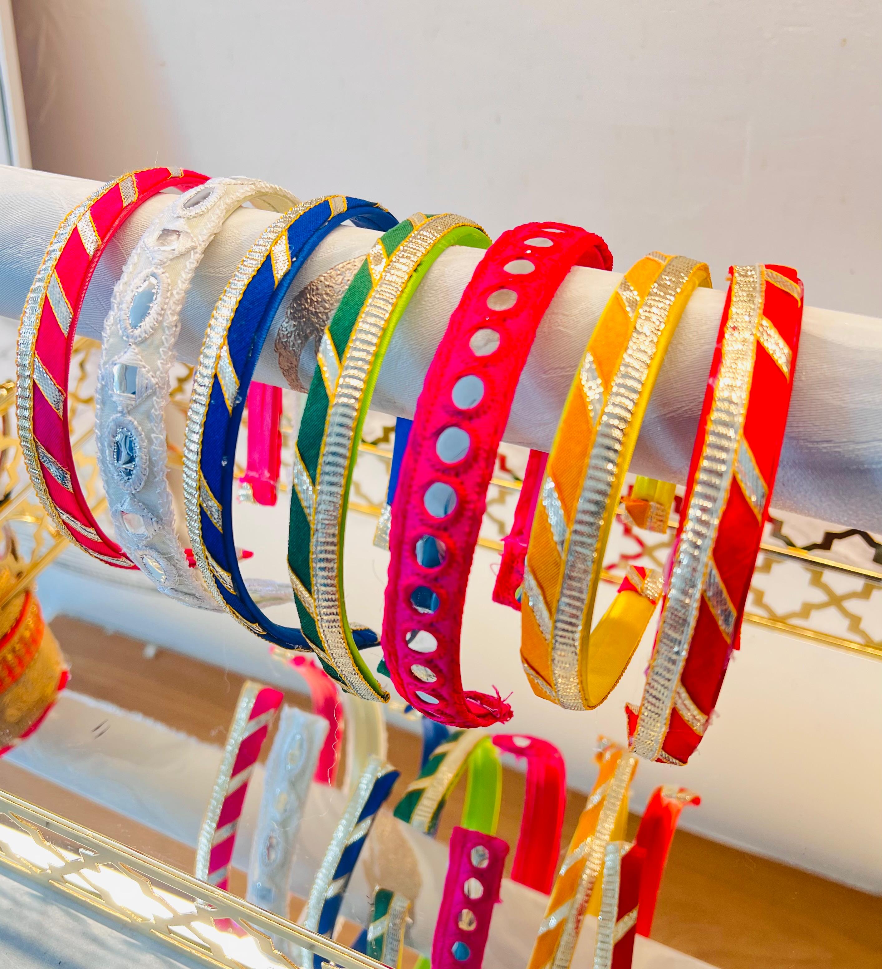 Desi Charm - Pack of 7 beautifully crafted hairbands