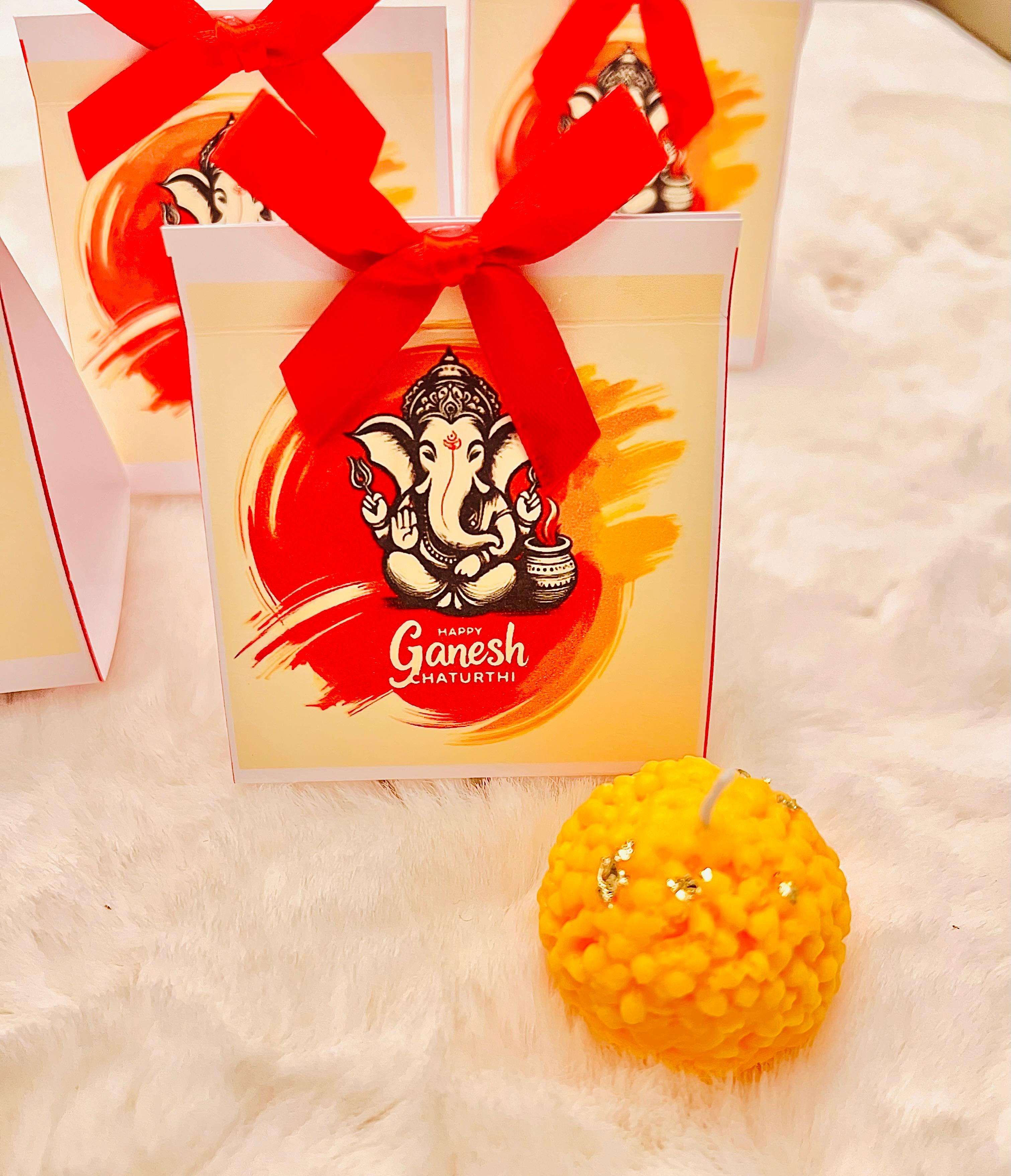 Ganpati Blessings Candle Set - Pack of 15