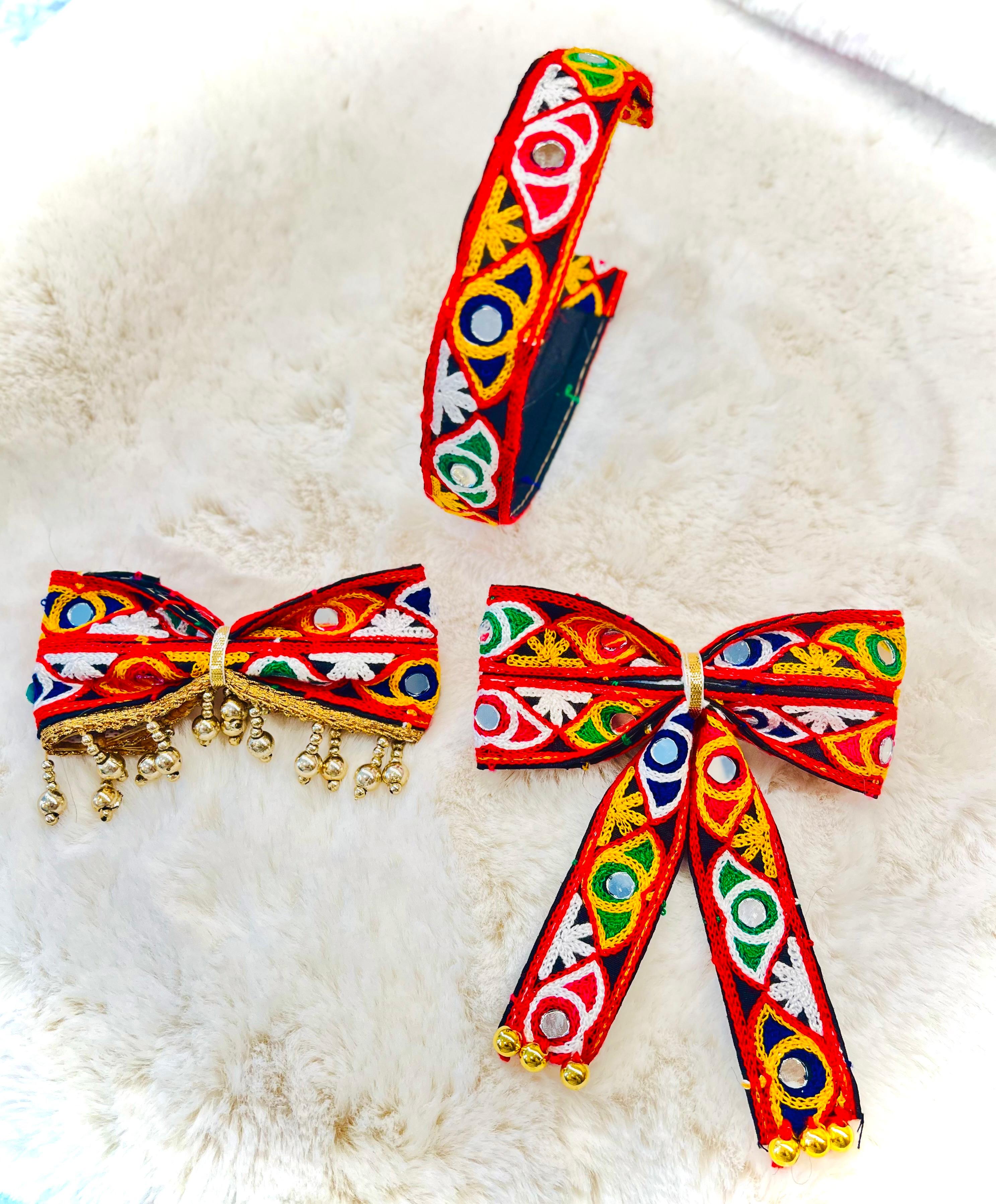 Garba Glam Hair Accessories Set of 3 - Black