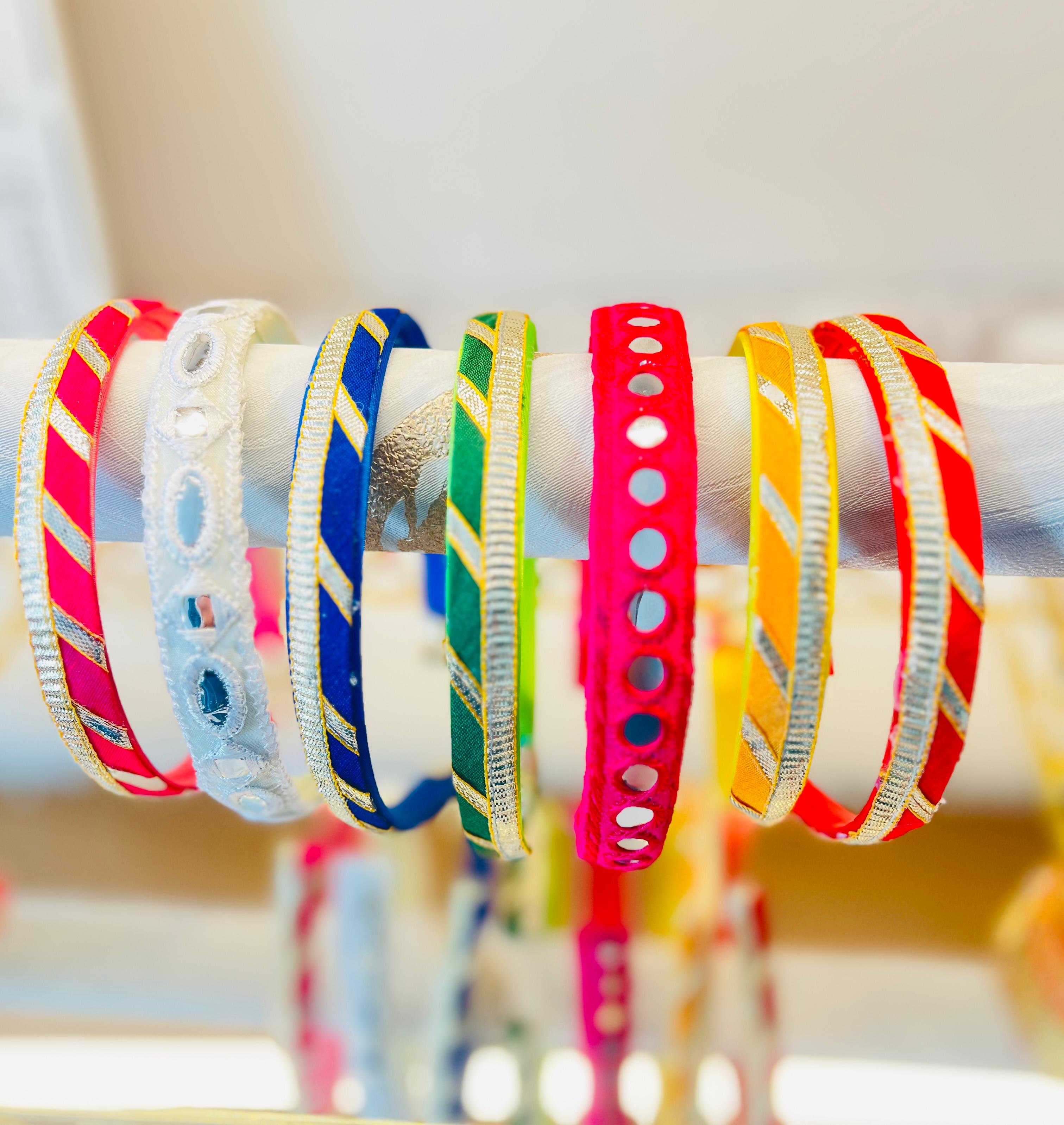 Desi Charm - Pack of 7 beautifully crafted hairbands