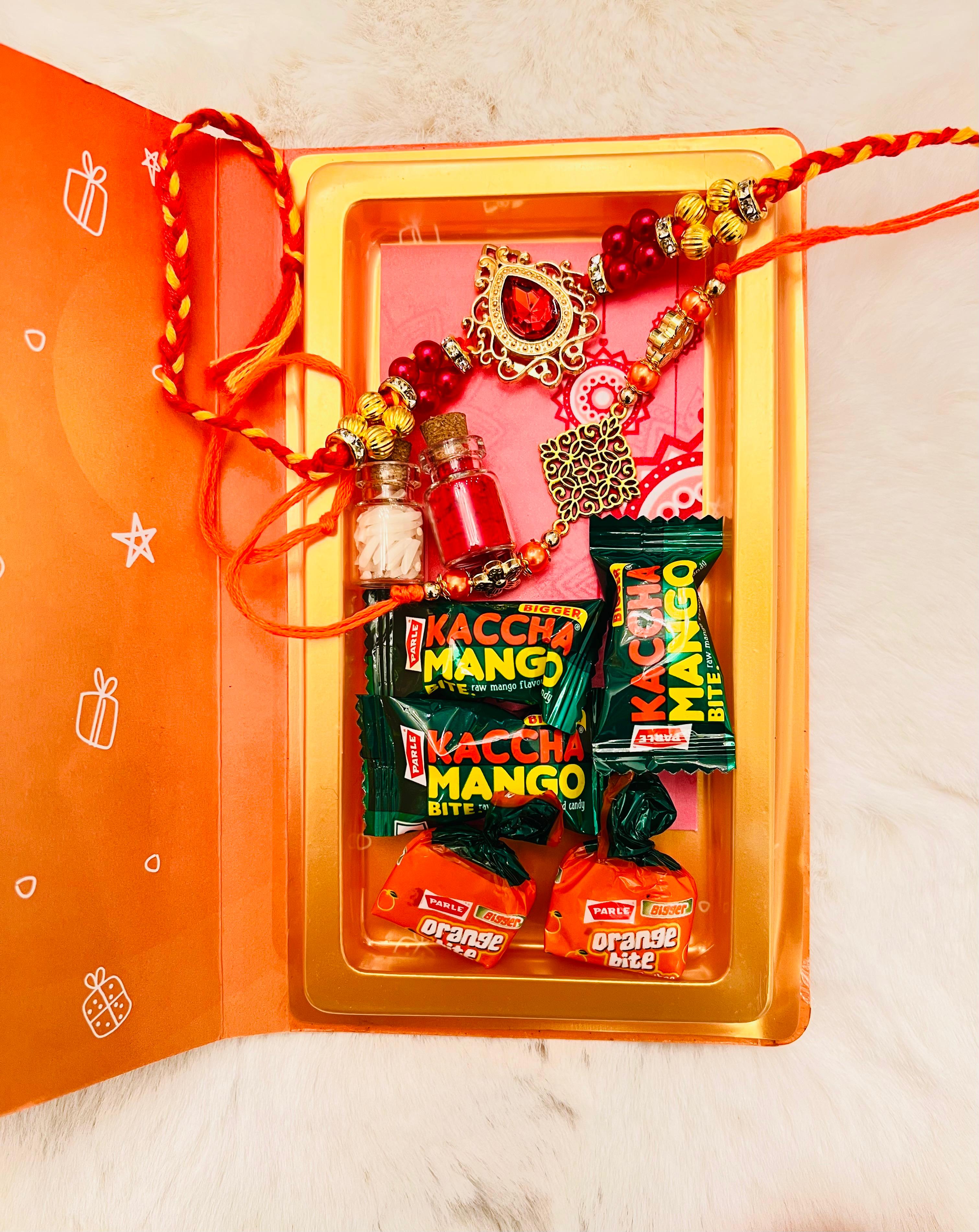 Rakhi Gift Hamper - Nok Jhok Rakhi Book - Yellow