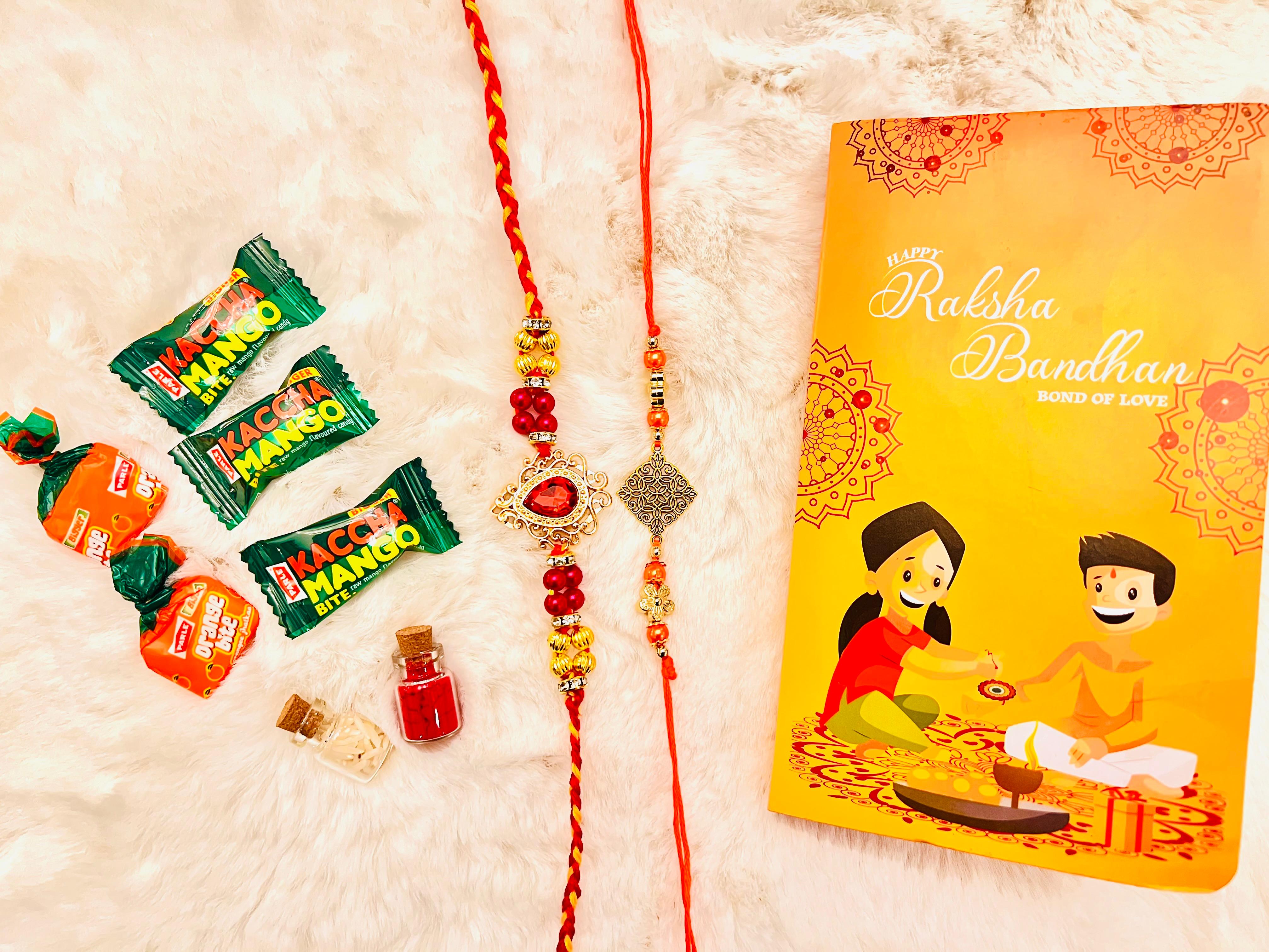 Rakhi Gift Hamper - Nok Jhok Rakhi Book - Yellow