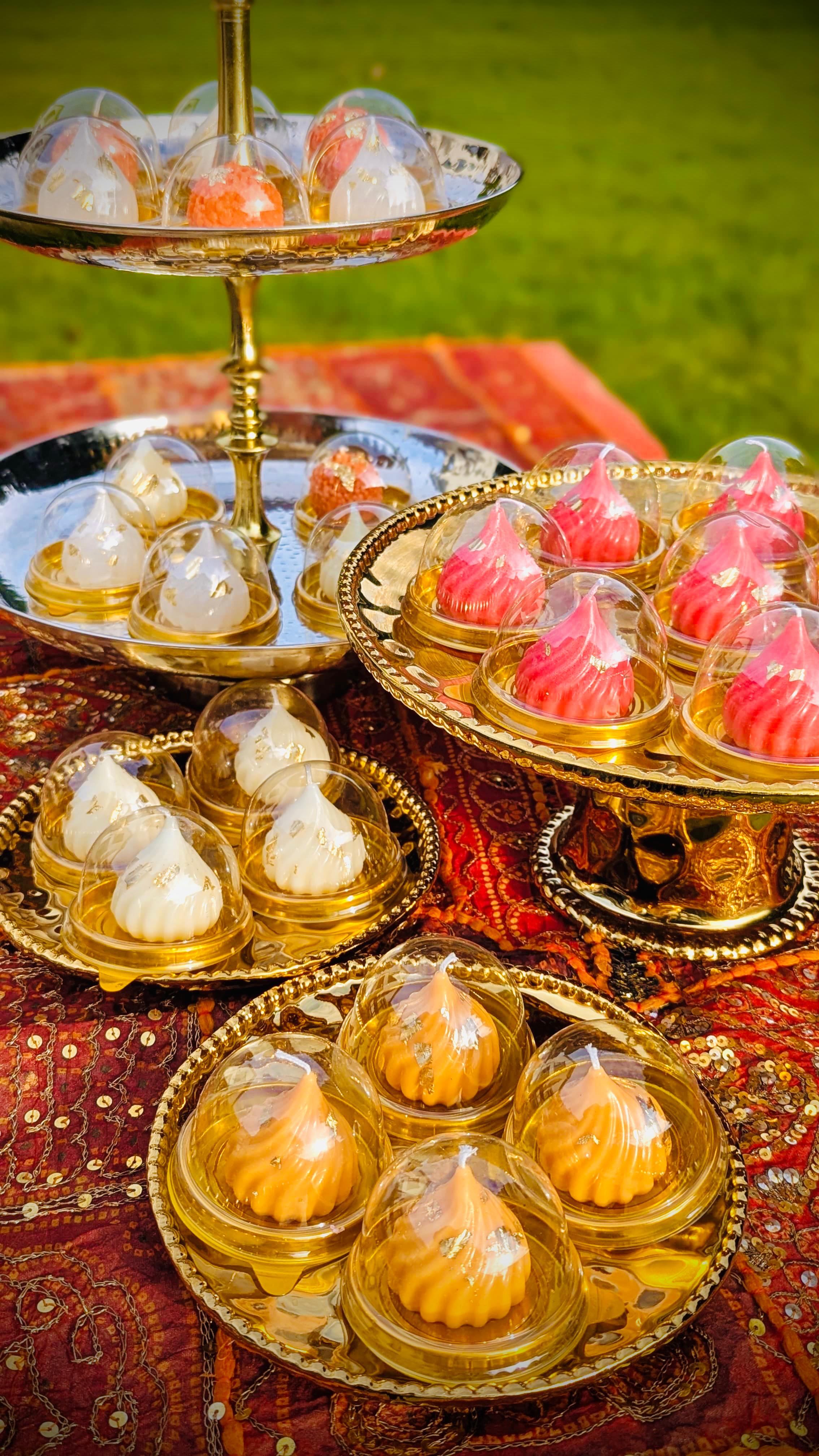 Handmade Modak Candles - Pack of 15 candles - The perfect return gift for Ganpati