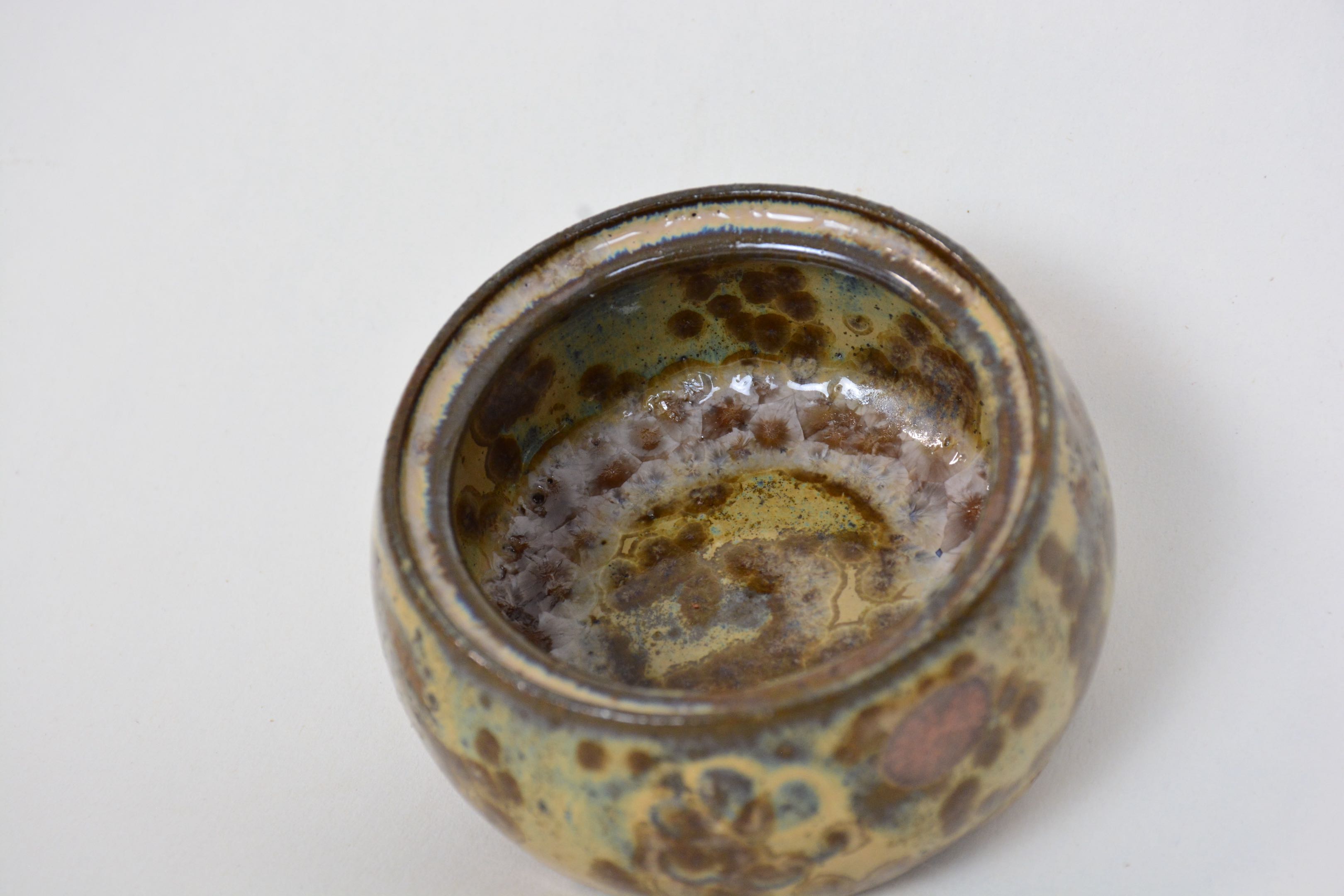 Stoneware Ceramic Pot in Wood Ash Glaze