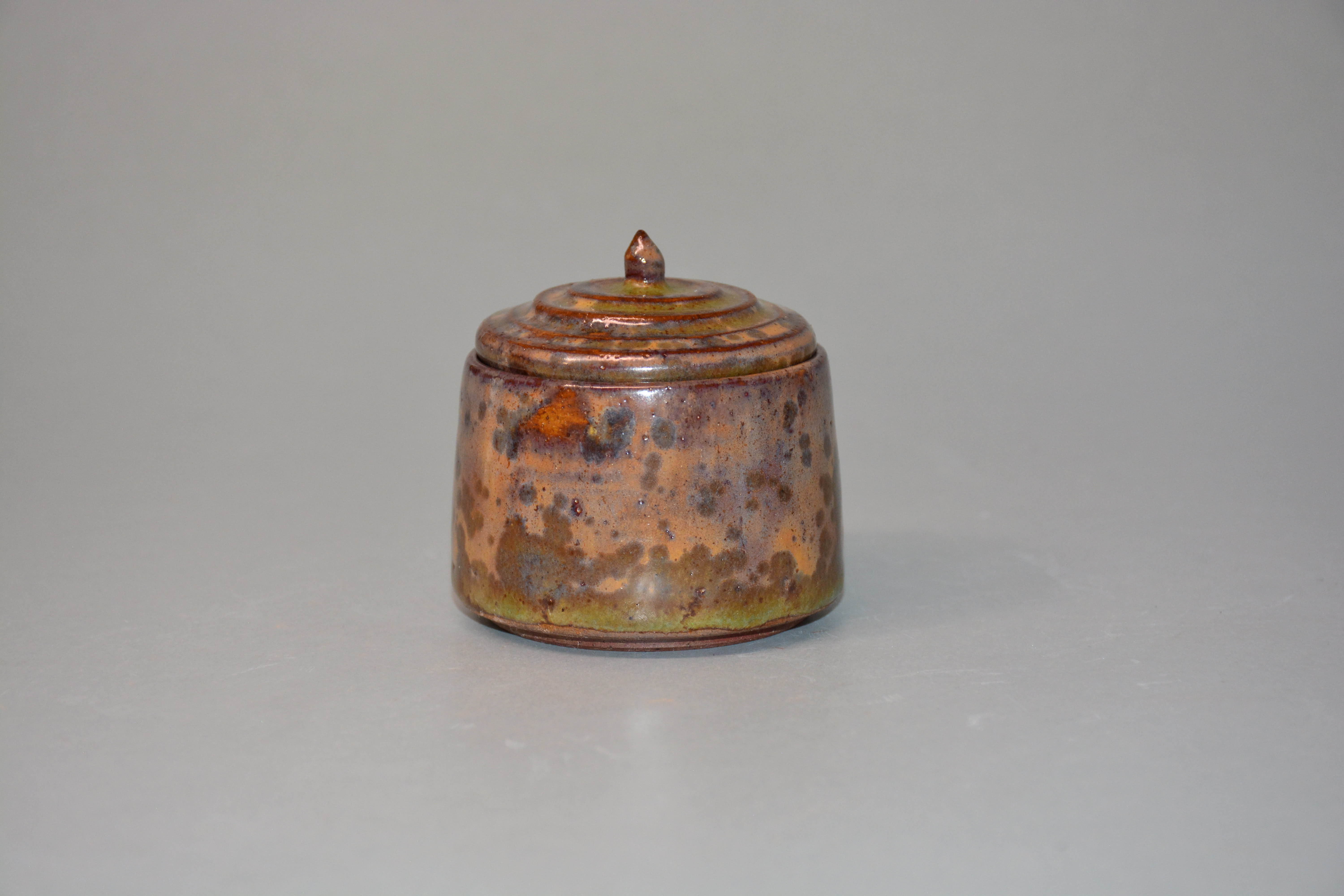 Crystalline Ceramic Jar