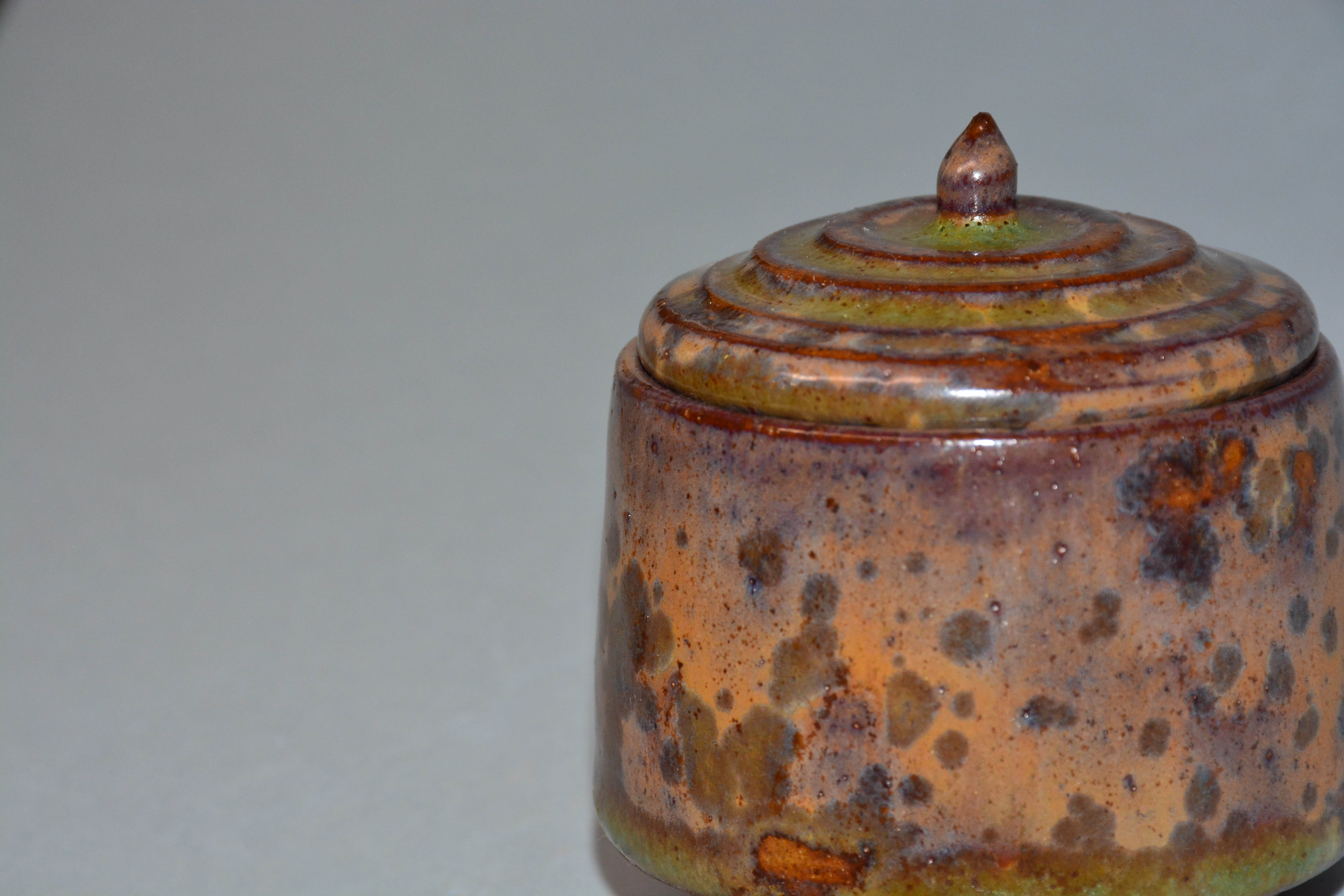 Crystalline Ceramic Jar