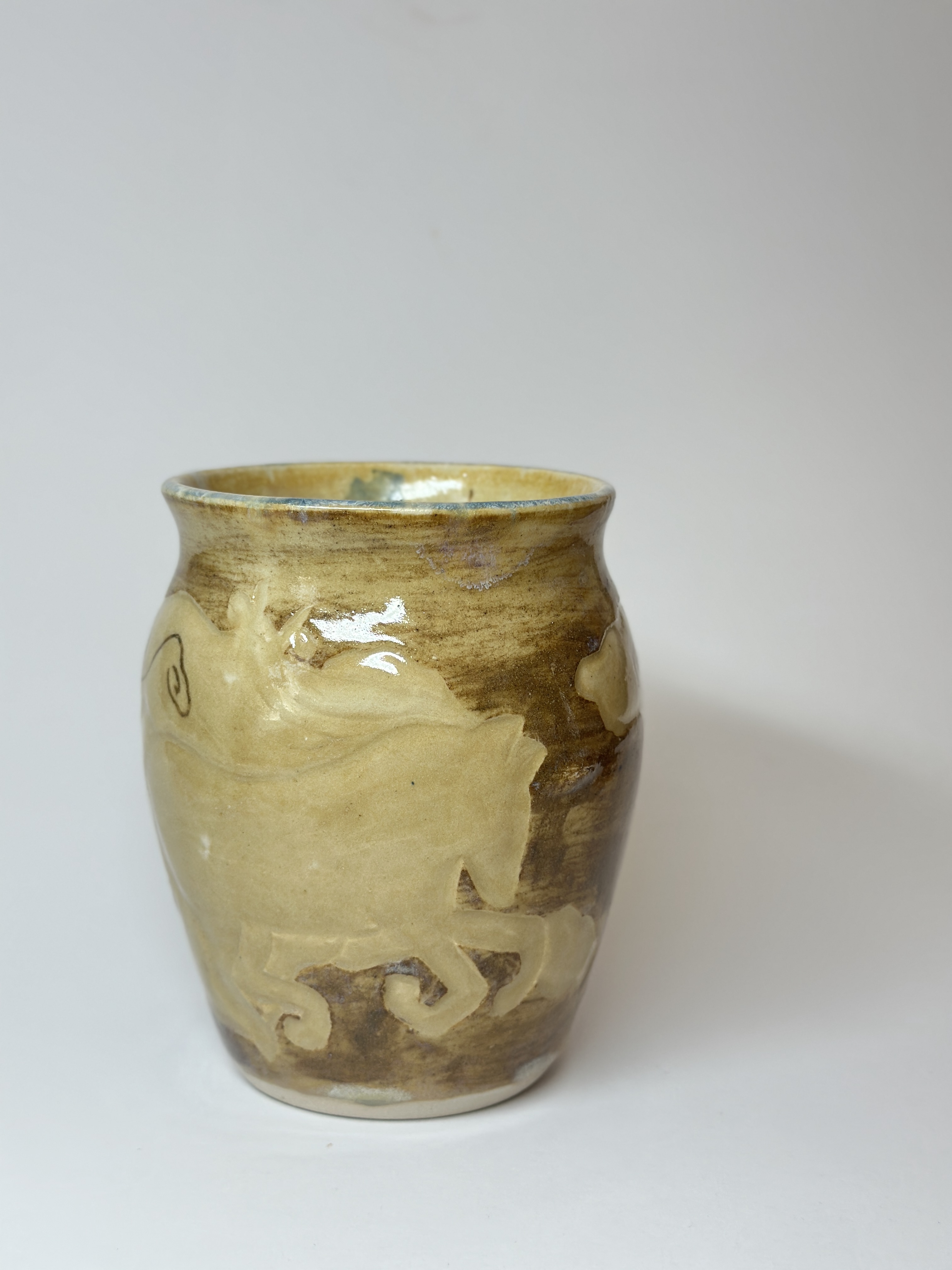 Crystalline Ceramic Vase