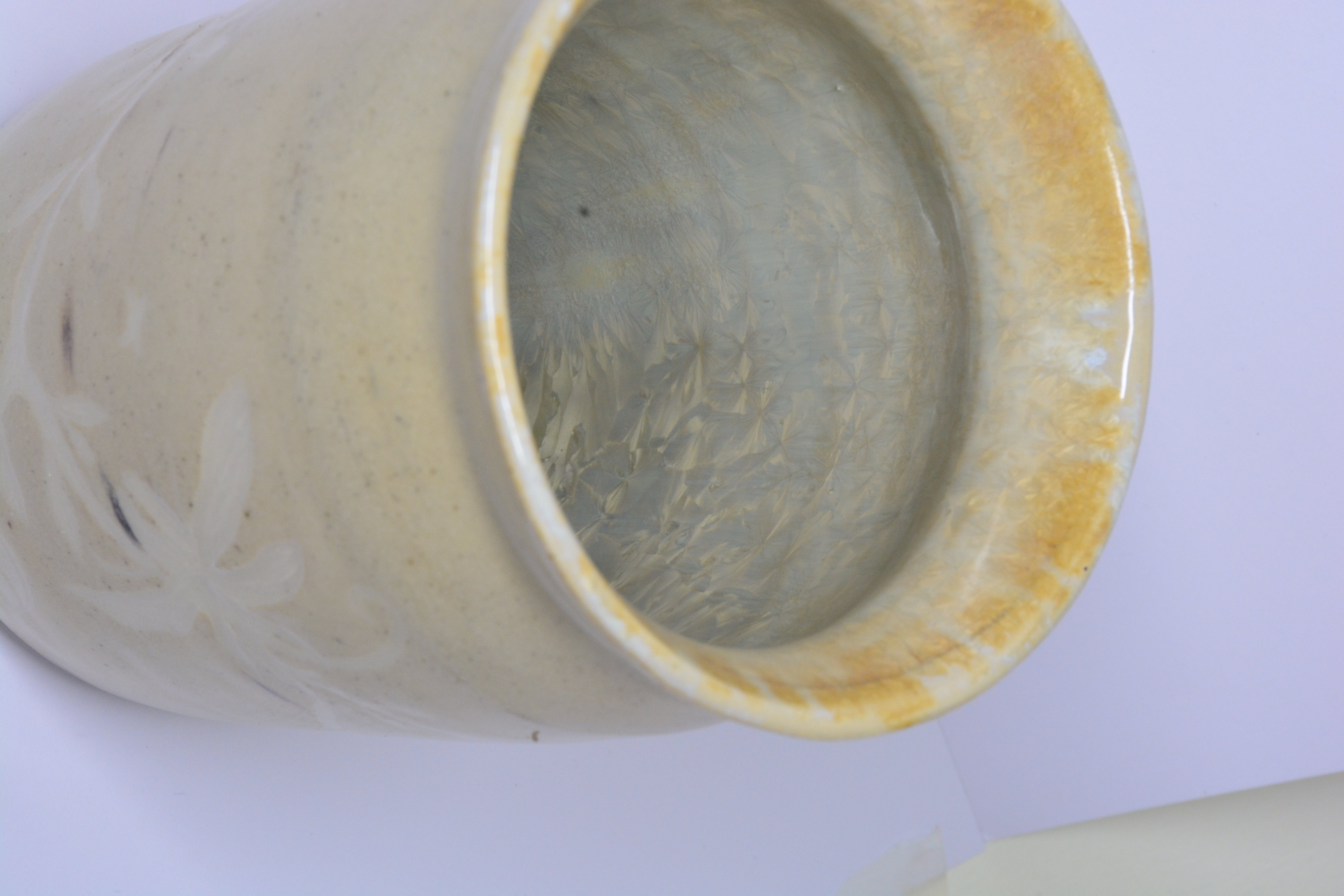 Crystalline Ceramic Vase