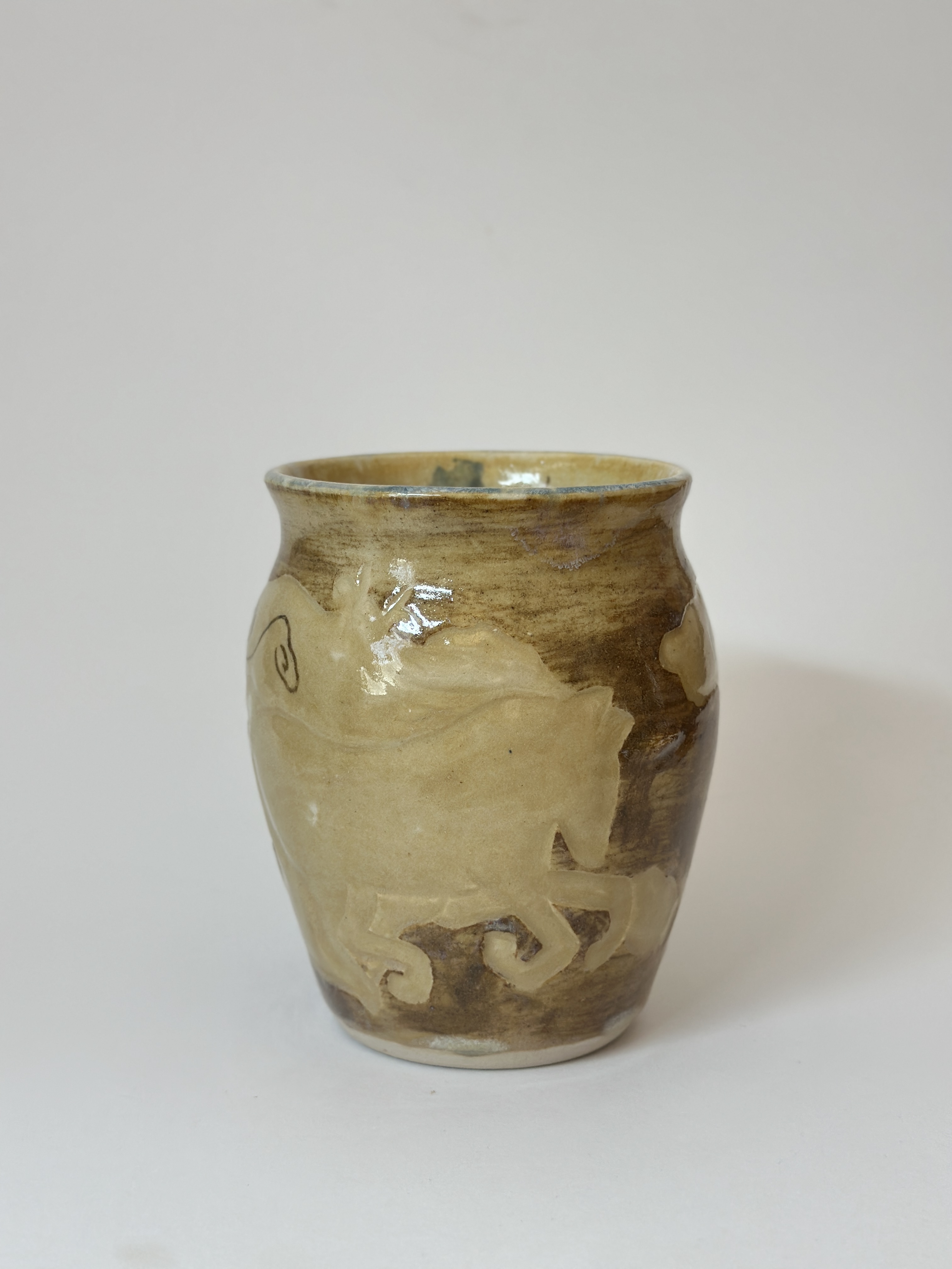 Crystalline Ceramic Vase