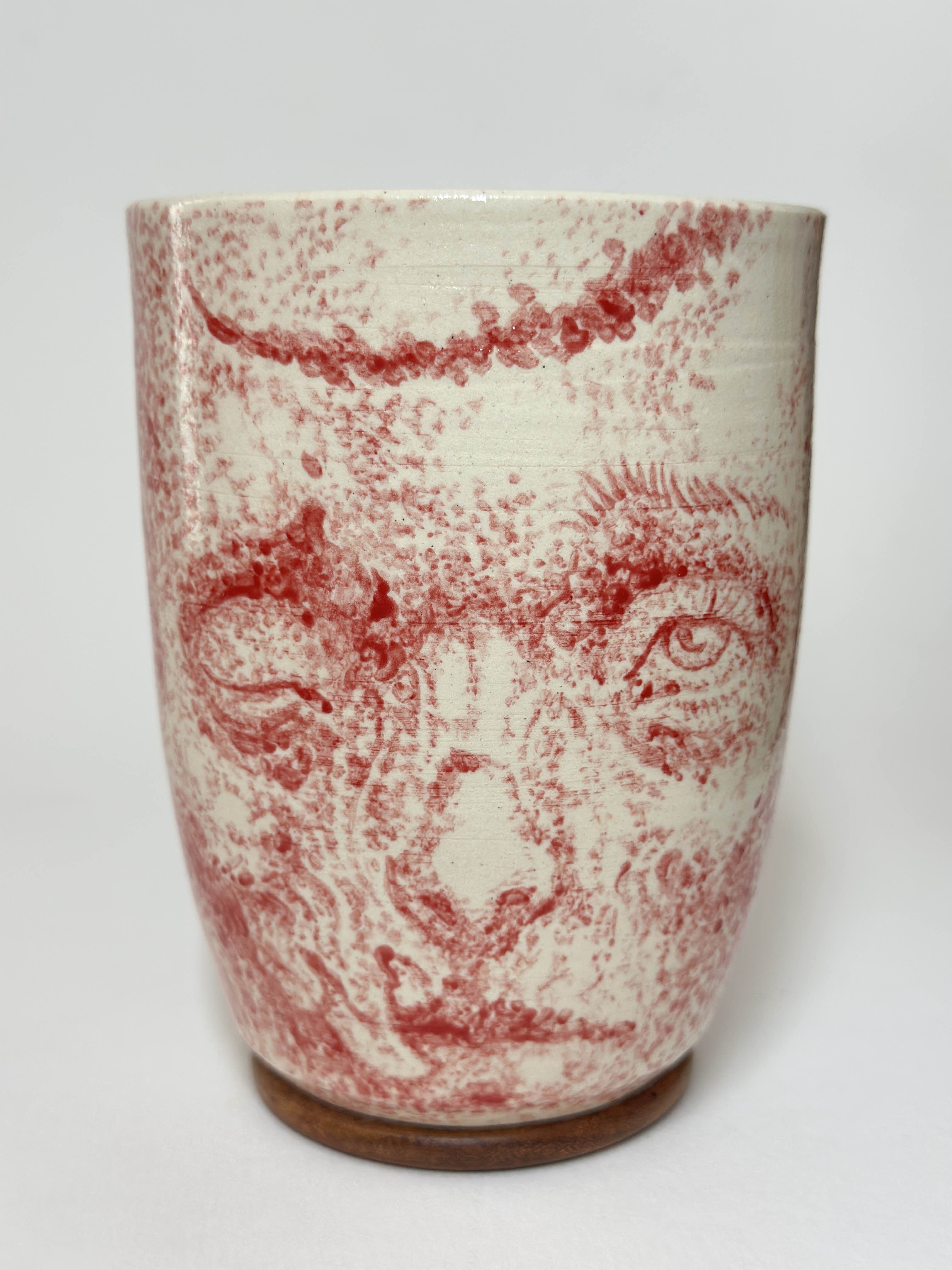 Earth Mould x Martyrdom Hand painted Ceramic Vase 