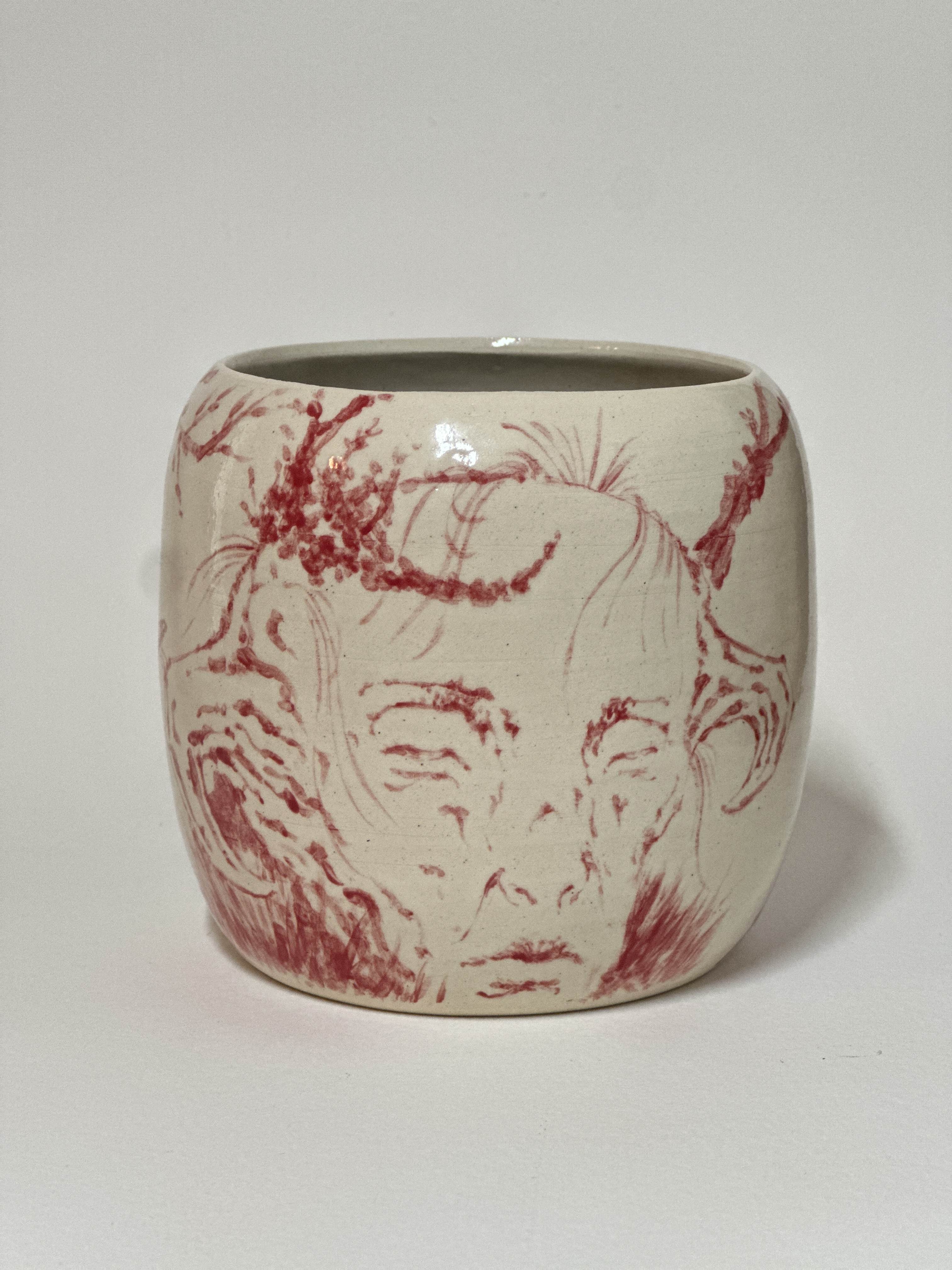 Earth Mould x Martyrdom Hand painted Ceramic Vase