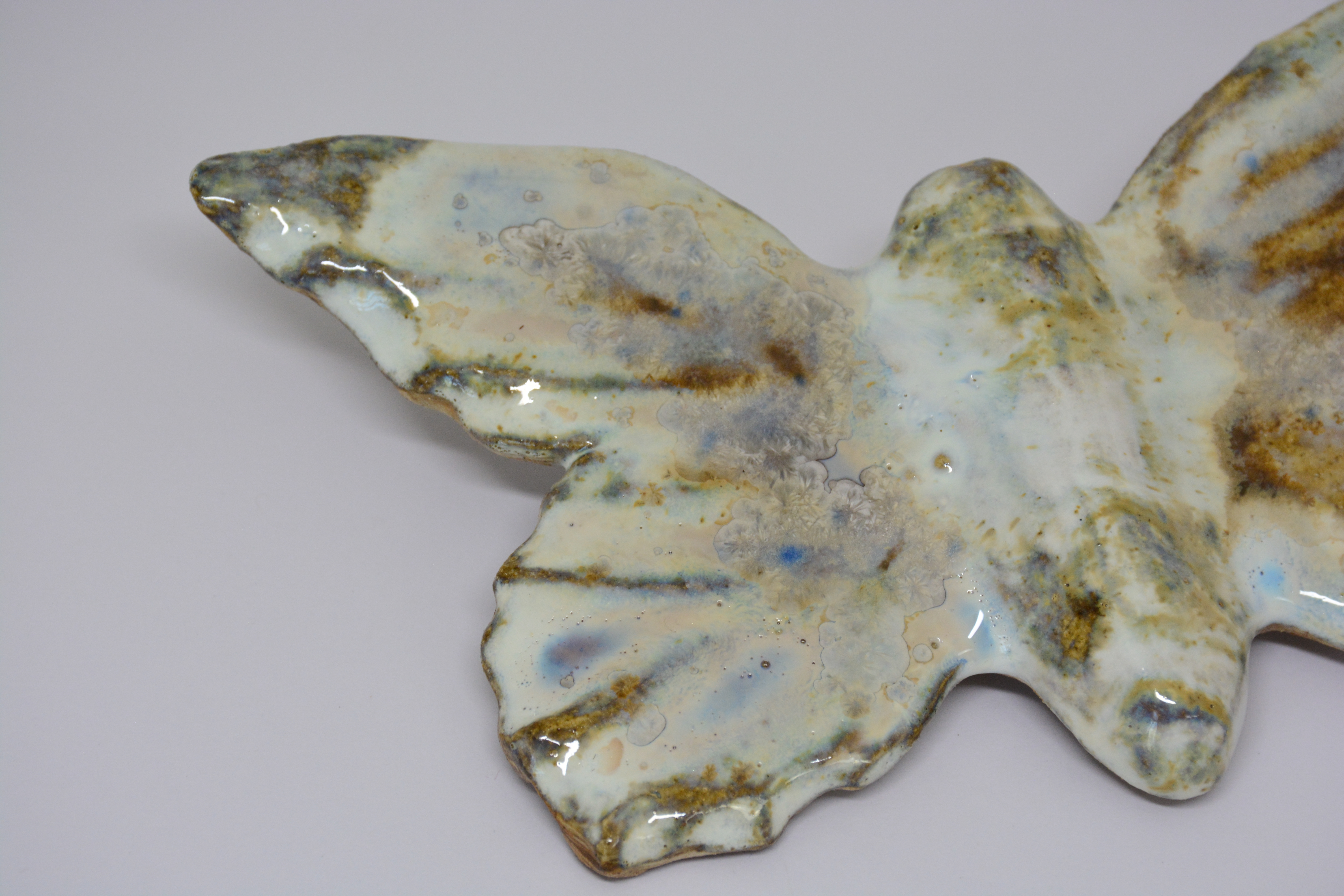 Ceramic Crystalline Butterfly Wall Mount