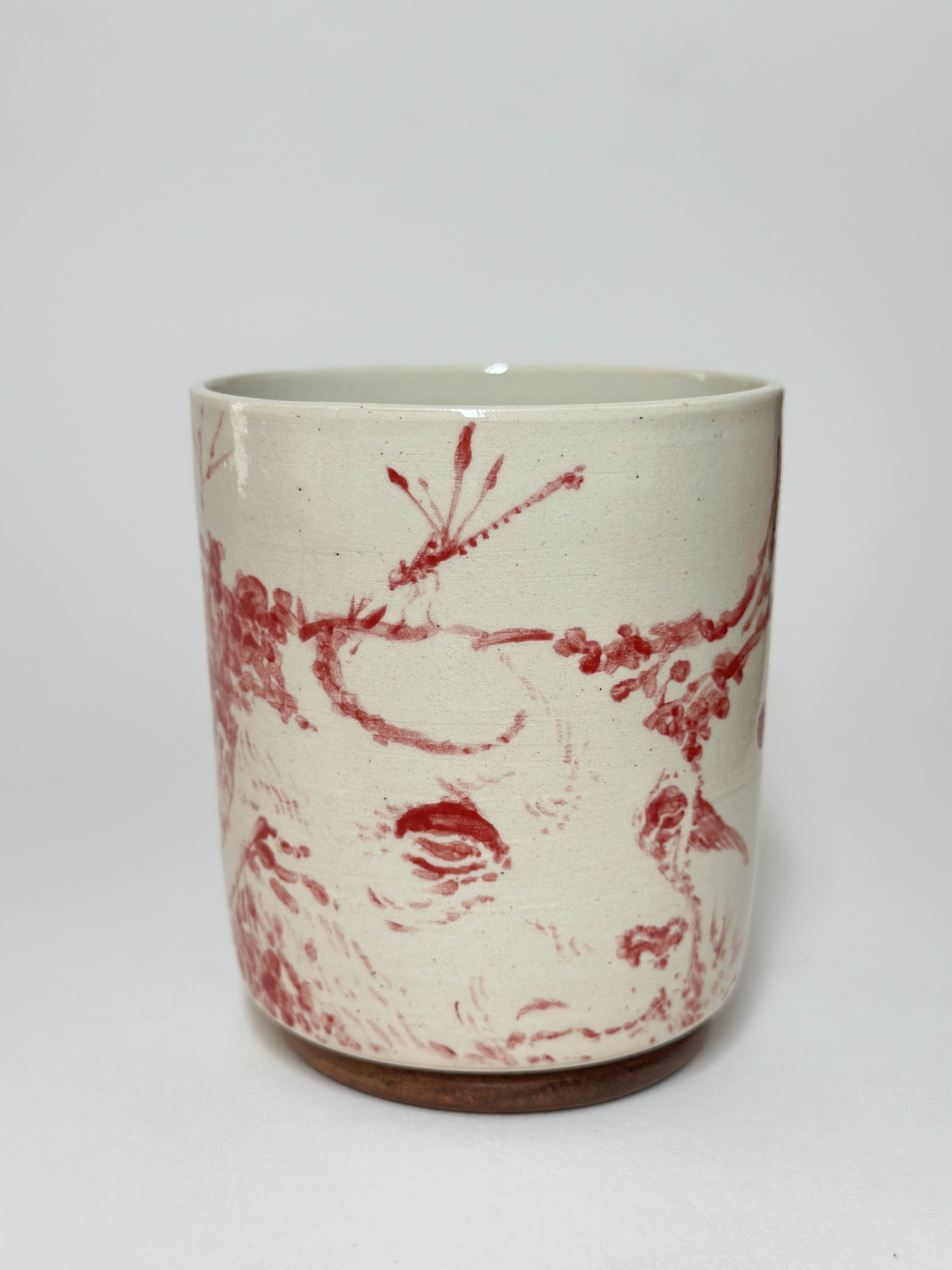 Earth Mould x Martyrdom Hand painted Ceramic Deer Tea Cup