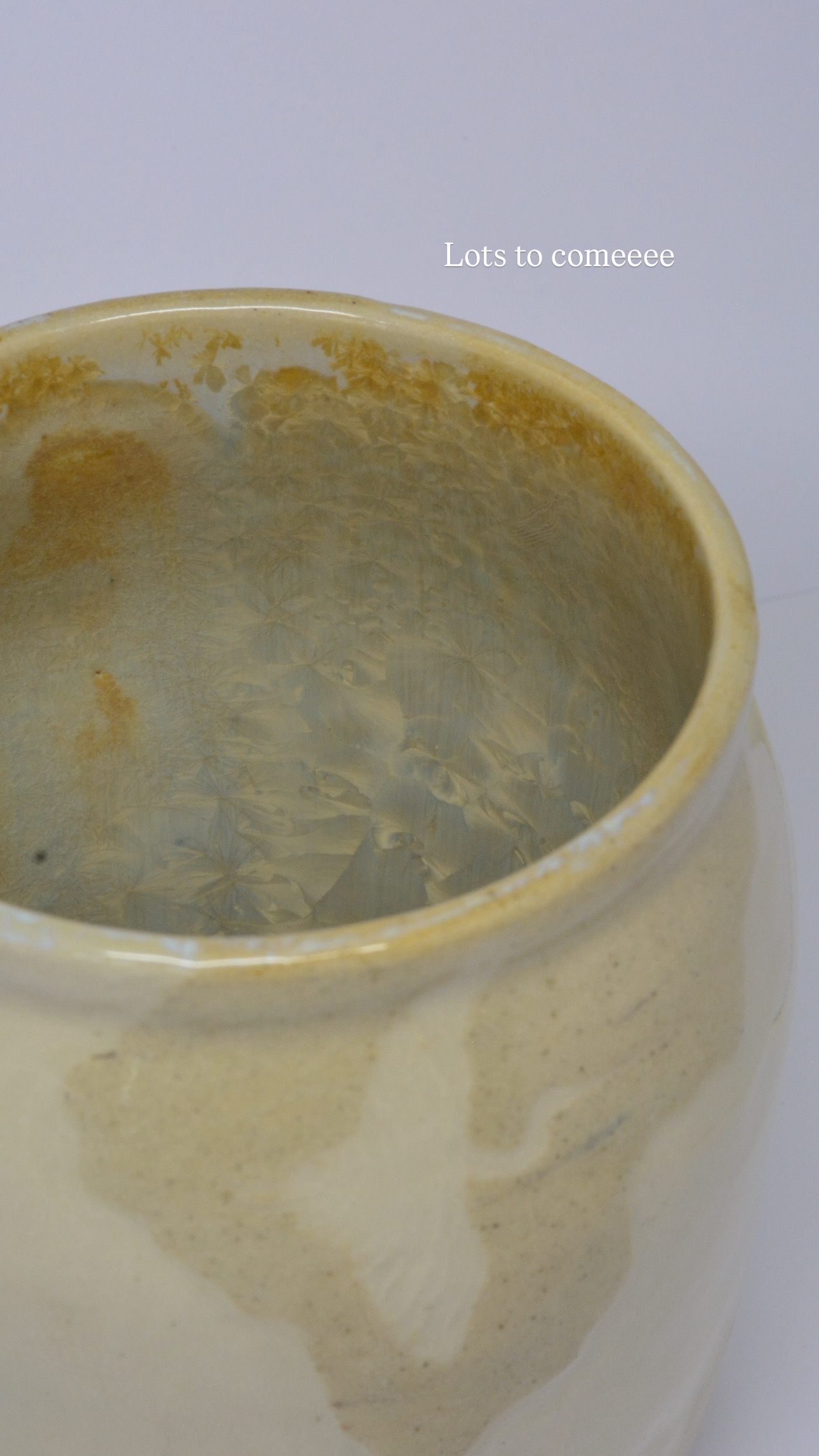 Crystalline Ceramic Vase