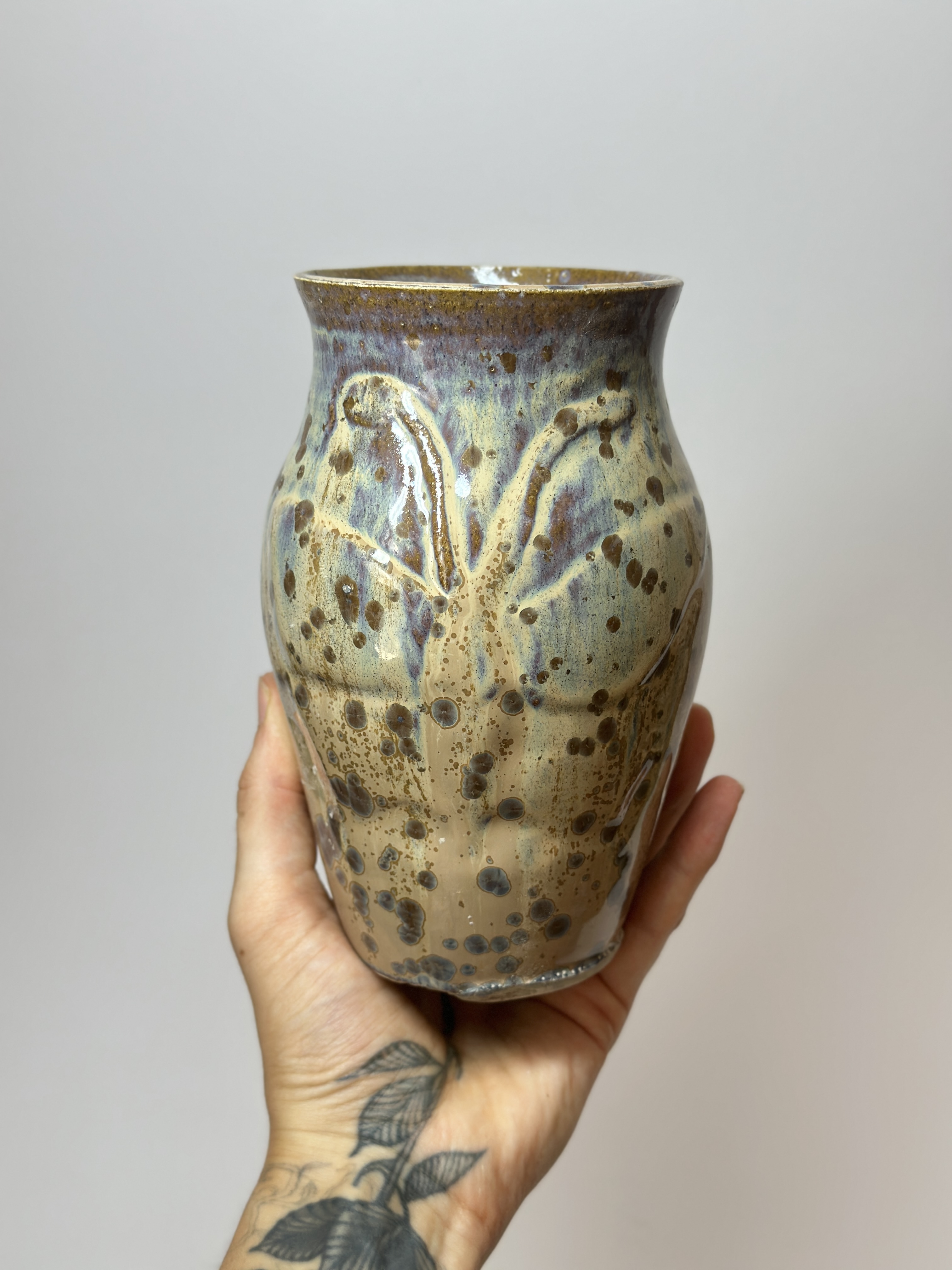 Crystalline Butterfly Vase