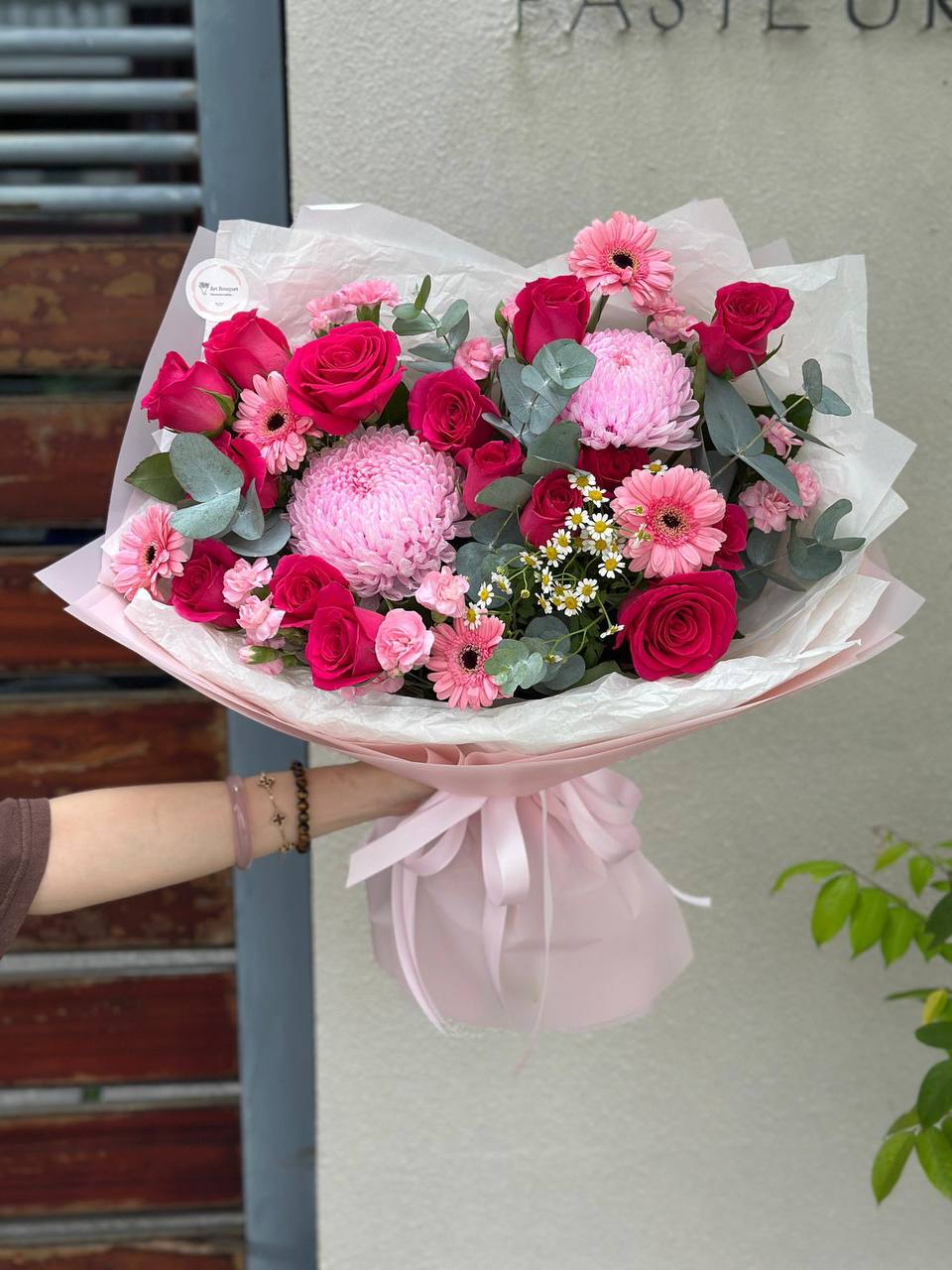 Bright Pink Garden Bouquet