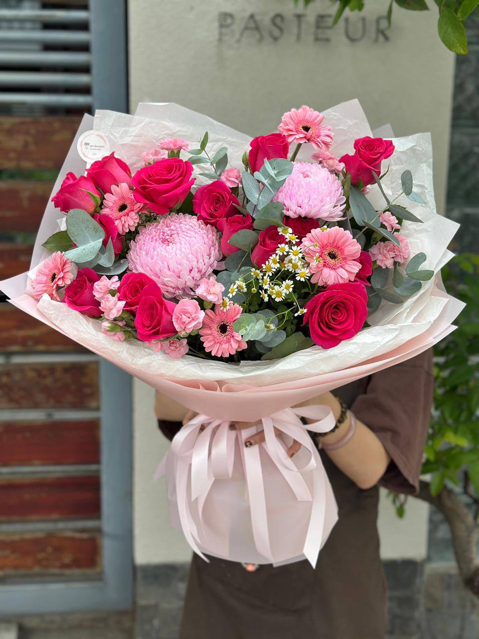 Bright Pink Garden Bouquet