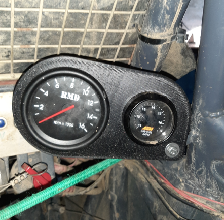 Support 1/2 manomètres diamètre 52mm