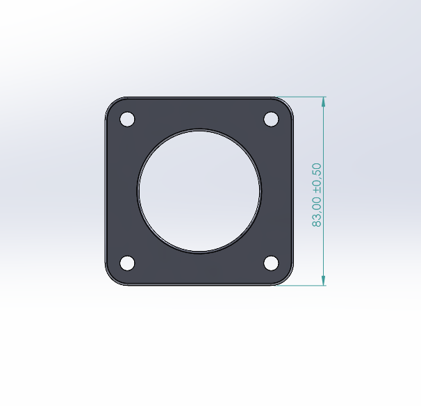 Support 1/2 manomètres diamètre 52mm