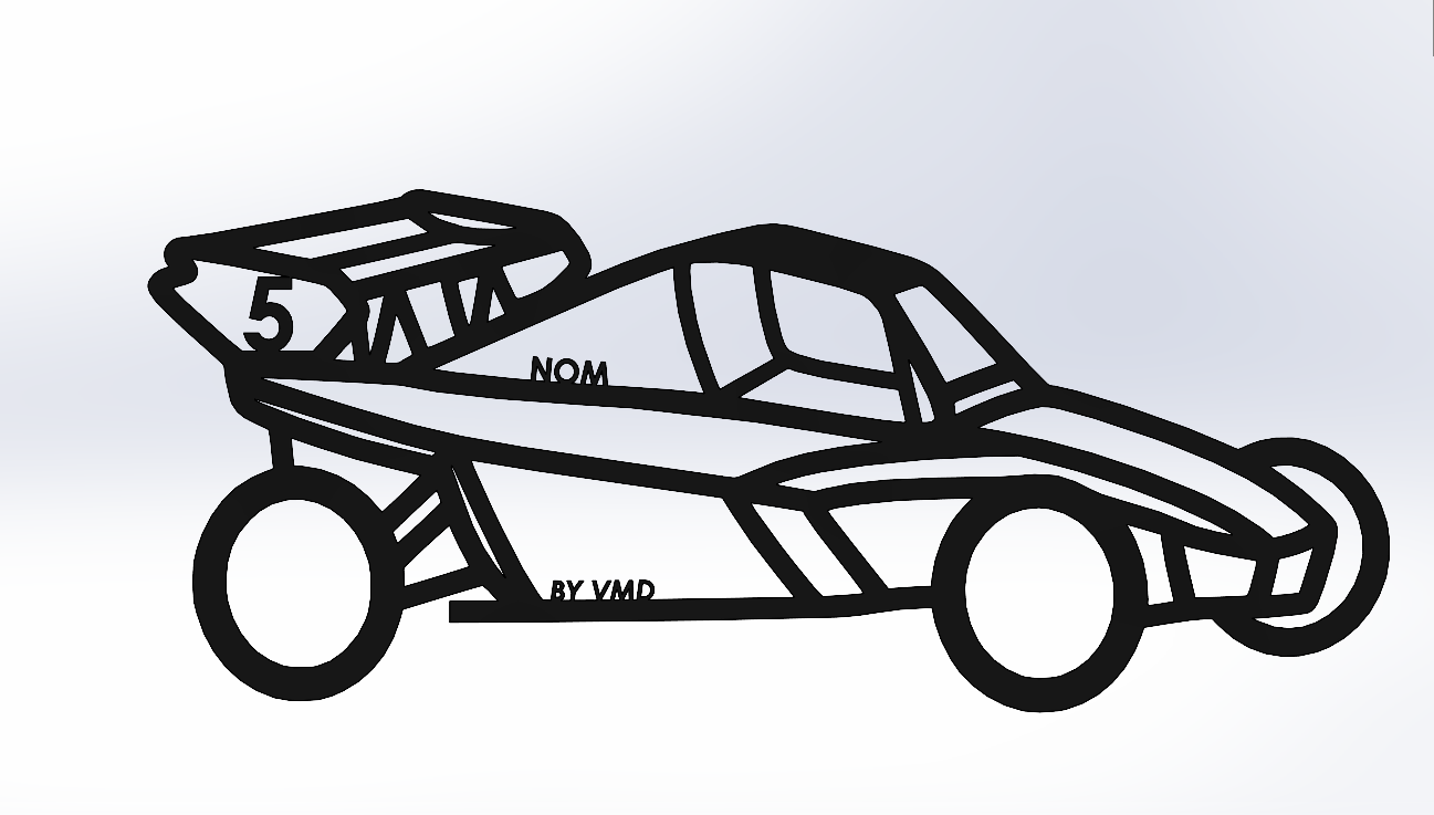 Silhouette buggy personnalisable (vue perspective)