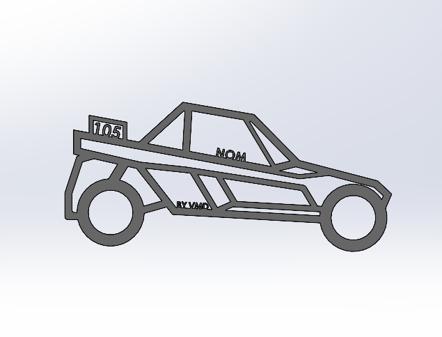 Silhouette buggy personnalisable (vue de coté)